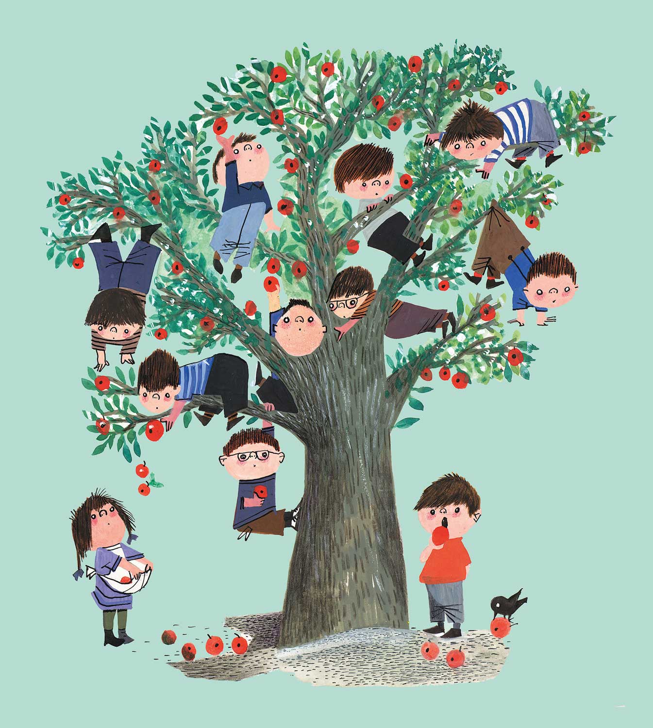 Papel pintado fotográfico Apple Tree