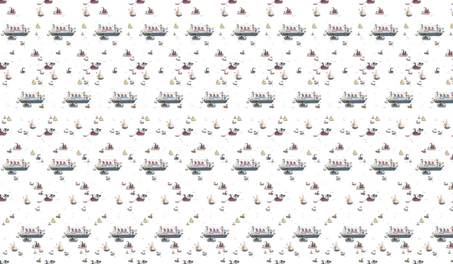 Wallpaper Fiep Westendorp Holland America Line, 97.4 x 280 cm
