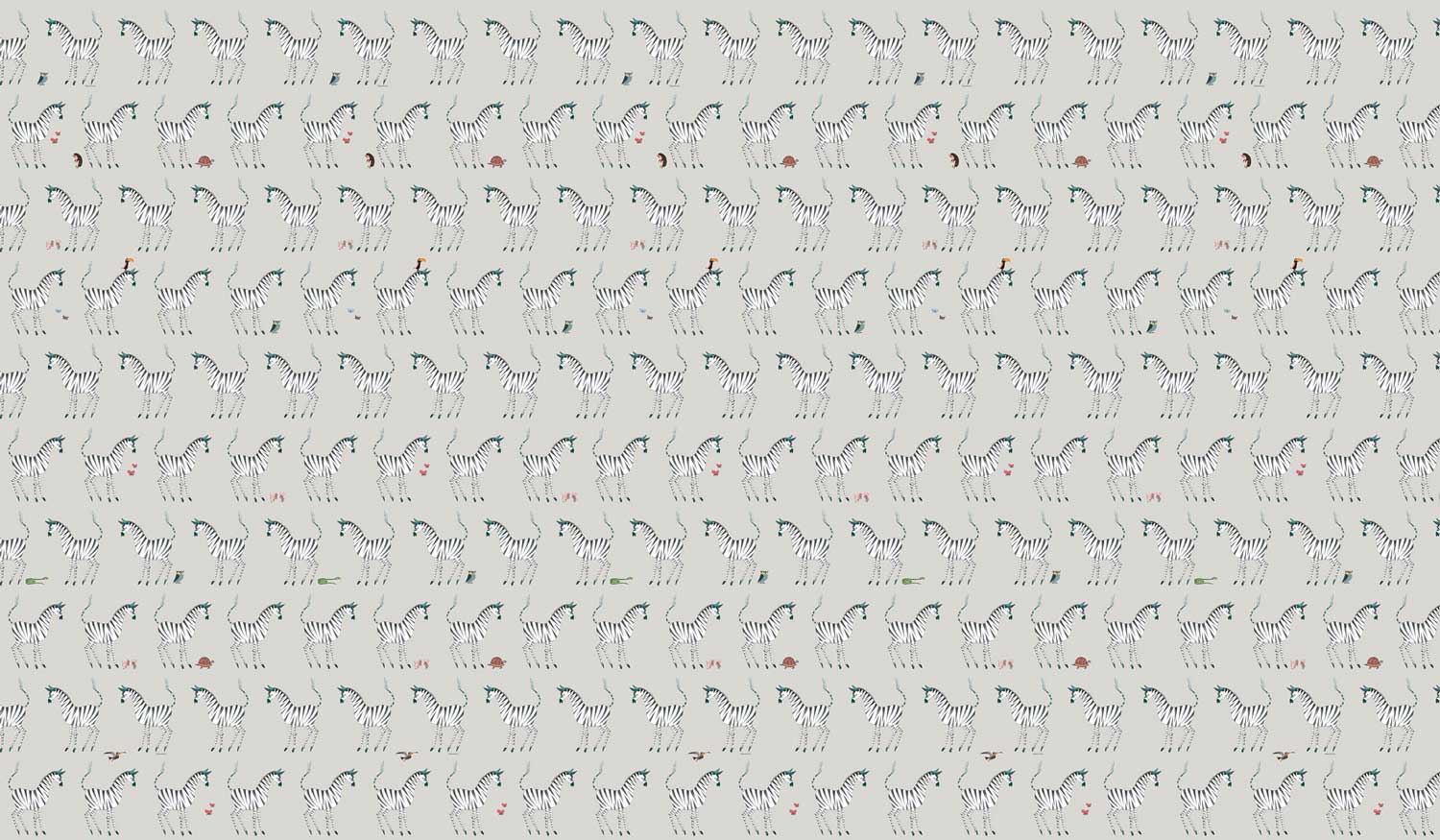 Wallpaper Fiep Westendorp Zebra, Grey, 97.4 x 280 cm