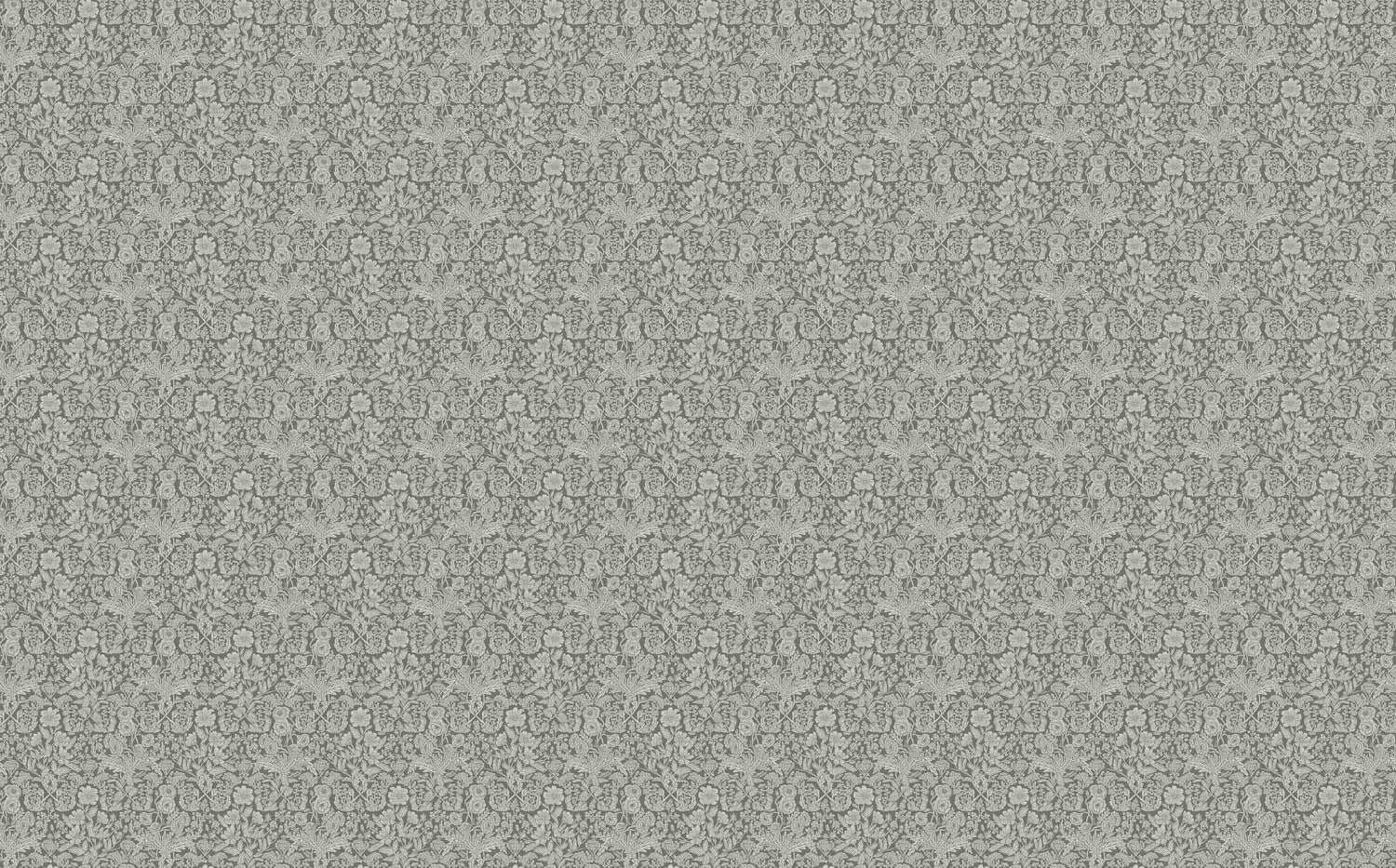 Wallpaper with hand-drawn floral pattern by Floor Rieder, Green, 100 x 280 cm