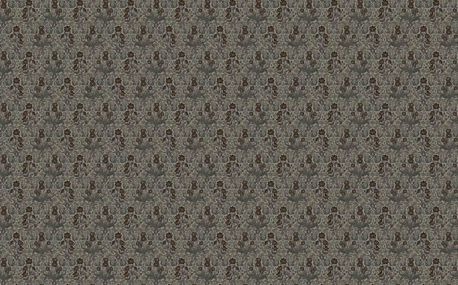Botanisch bloemen behang door Floor Rieder, 100 x 280 cm