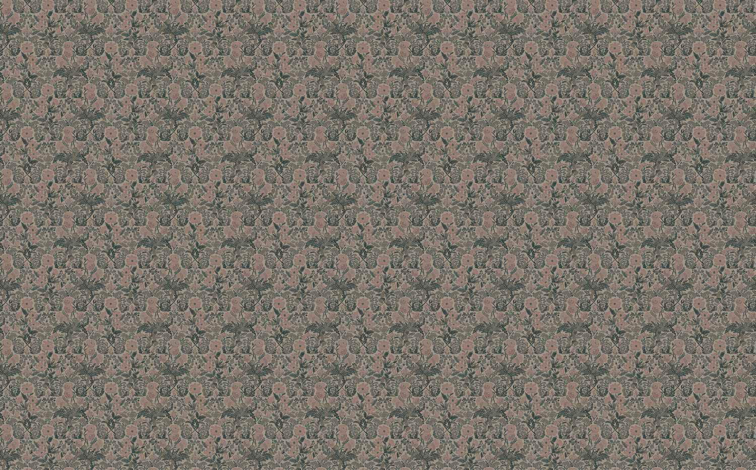 Botanisch bloemen behang door Floor Rieder, Nude, 100 x 280 cm