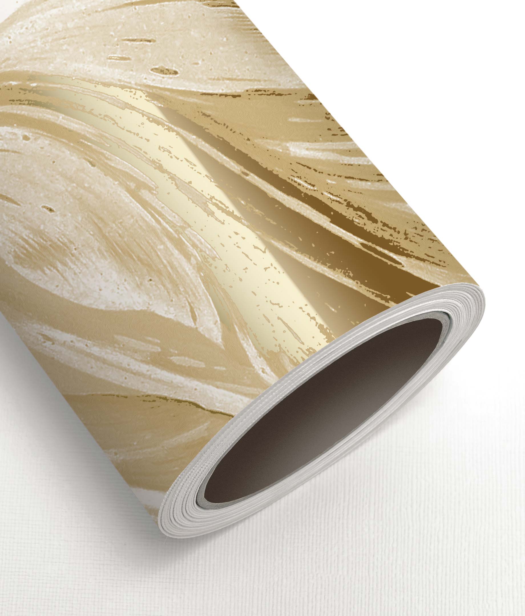 Blumentapete mit Gold, Golden Age Flowers, Gold/Toffee