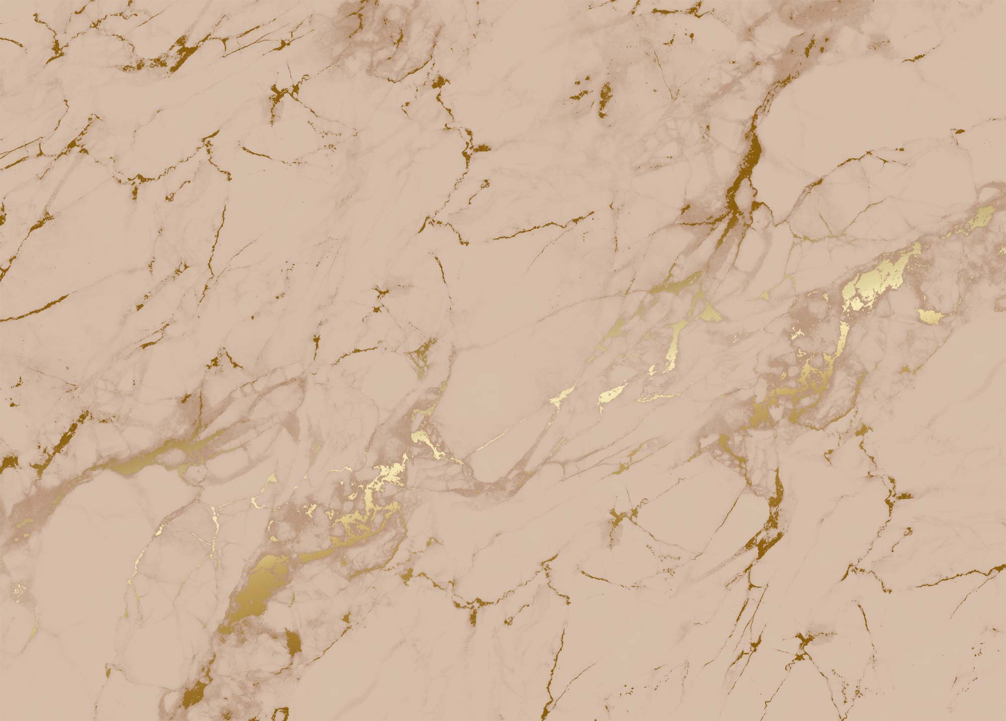 Gold marble wallpaper, Gold/Nude