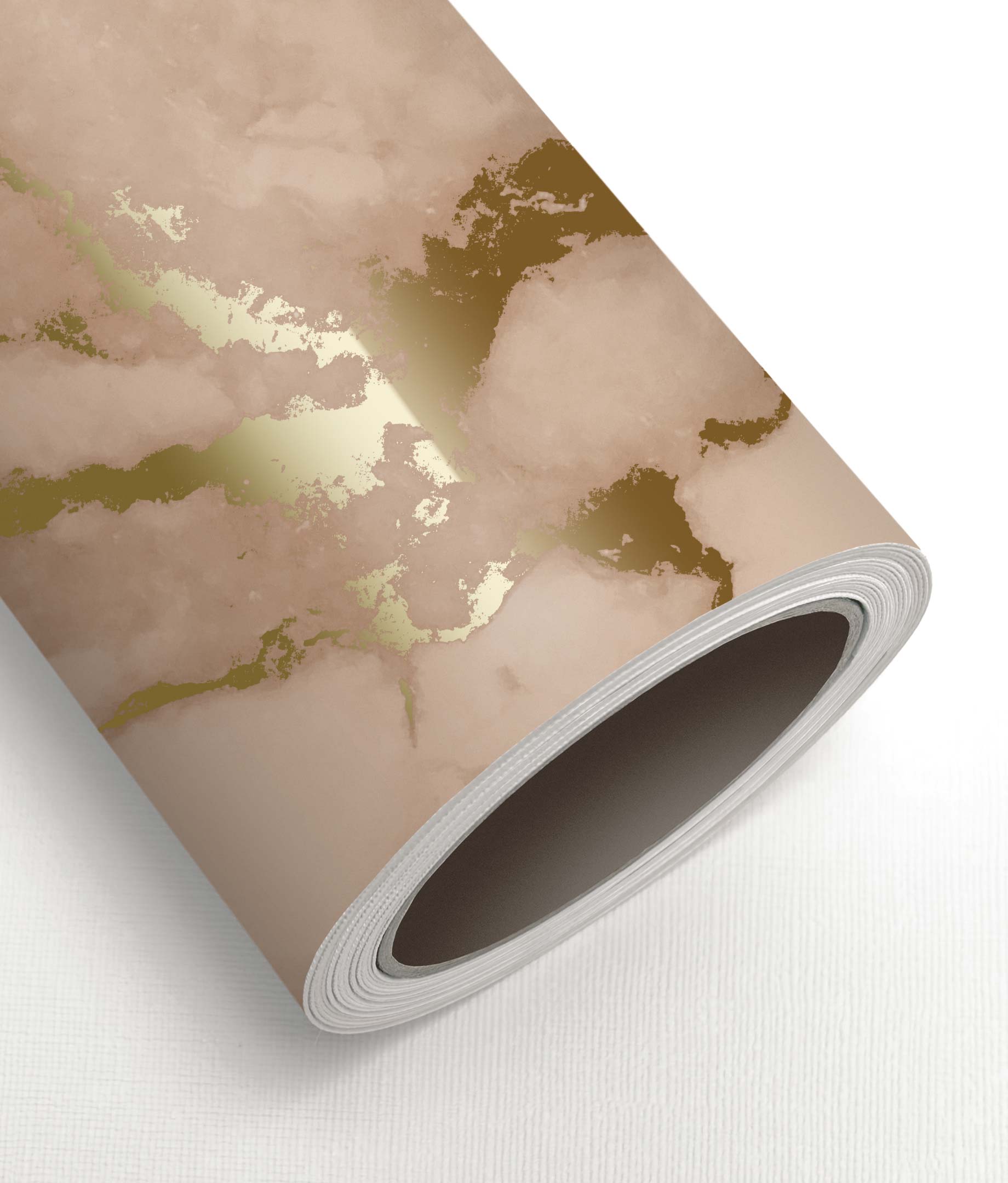 Goud marmer behang, Goud/Nude
