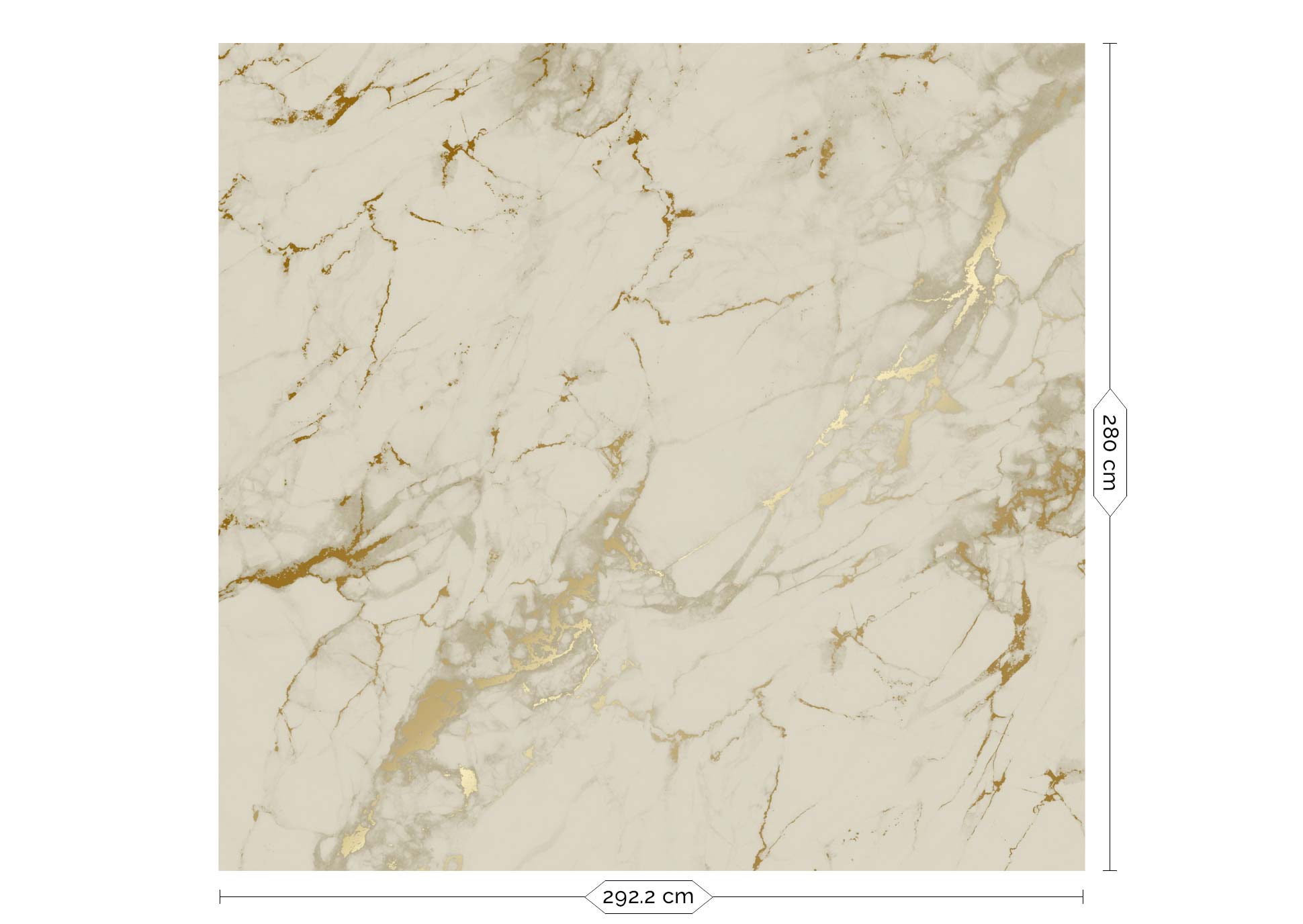 Gold marble wallpaper, Gold/Sand