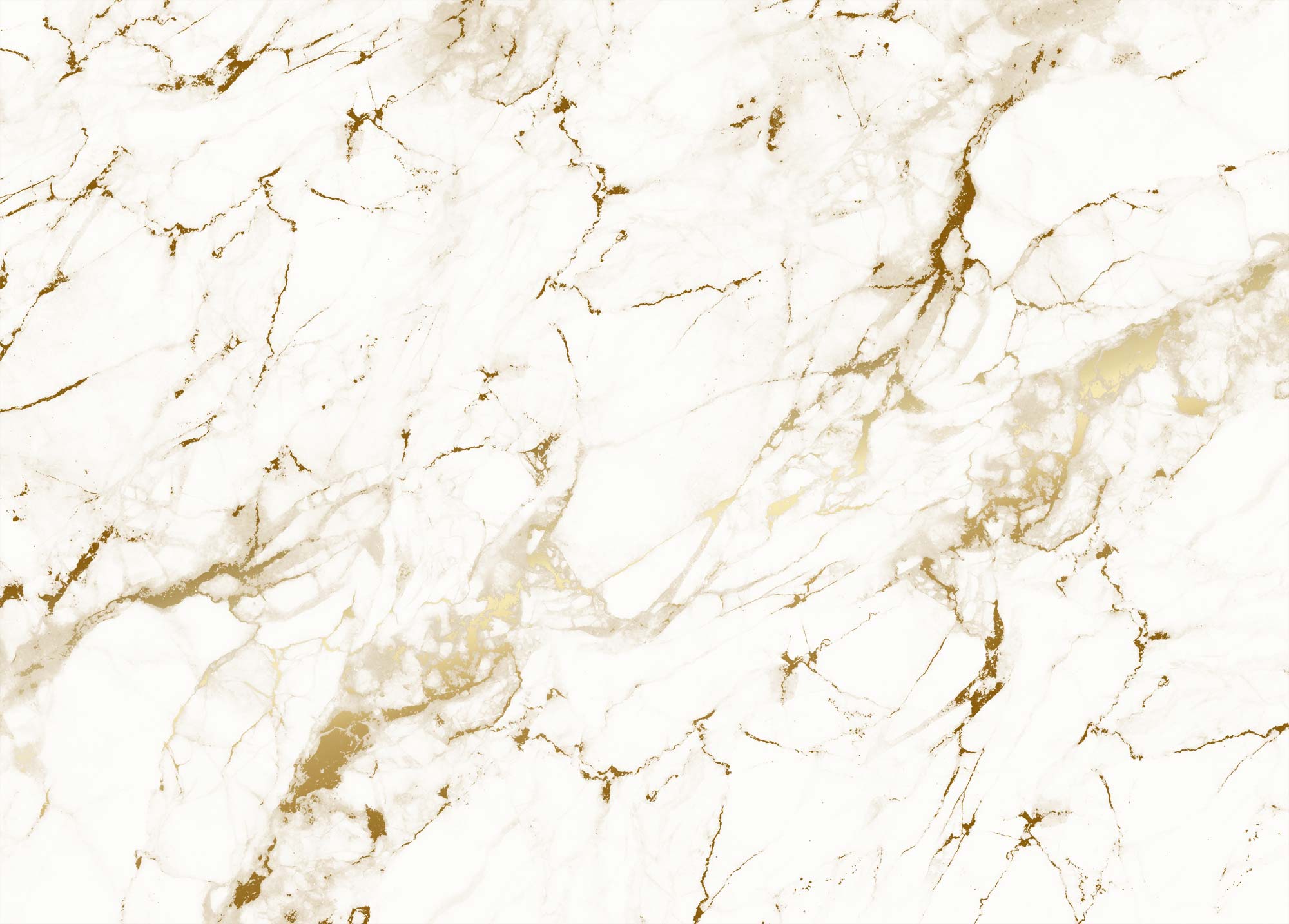 Gold marble wallpaper, Gold/White