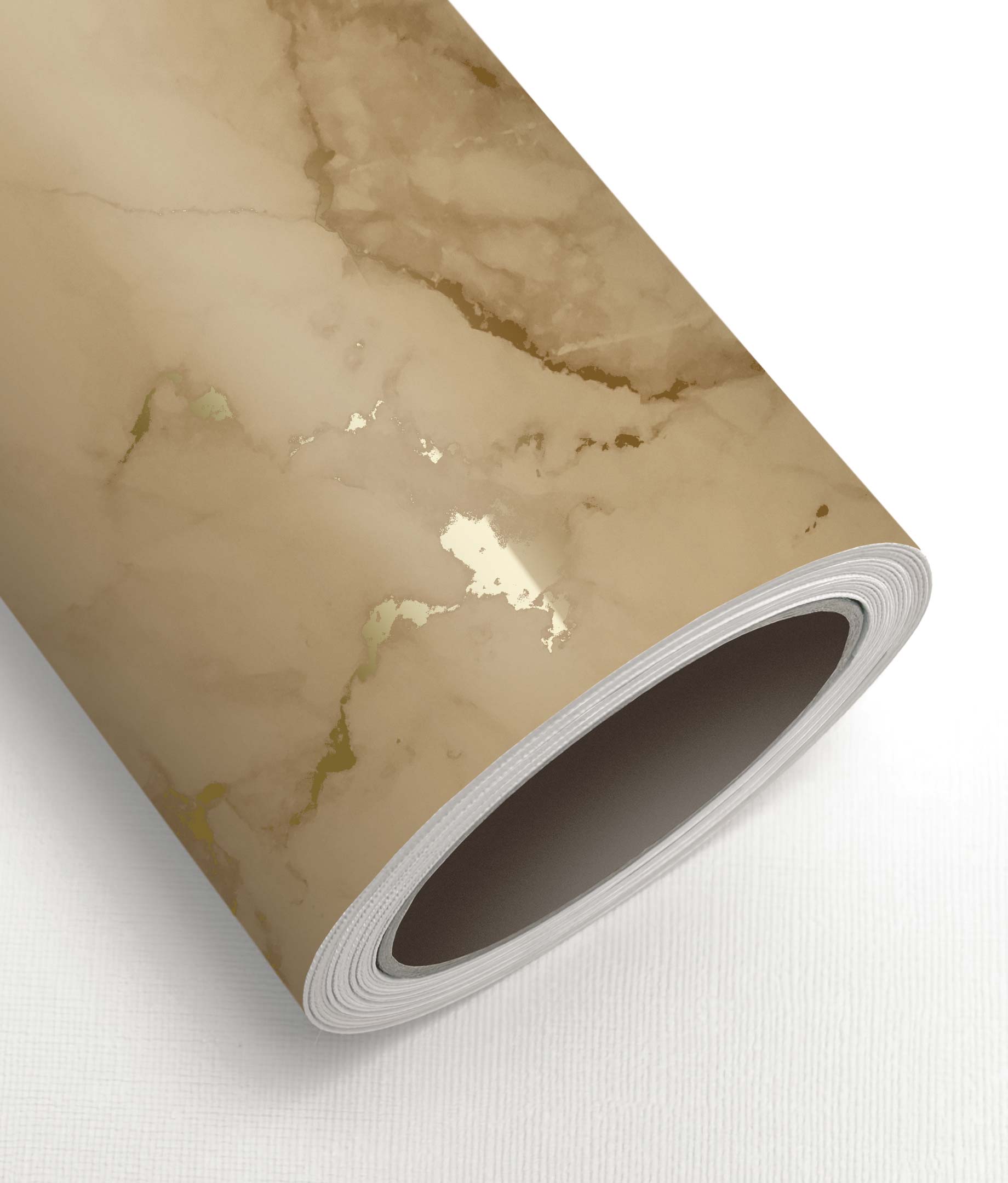 Gold-Marmor-Tapete, Gold/Toffee