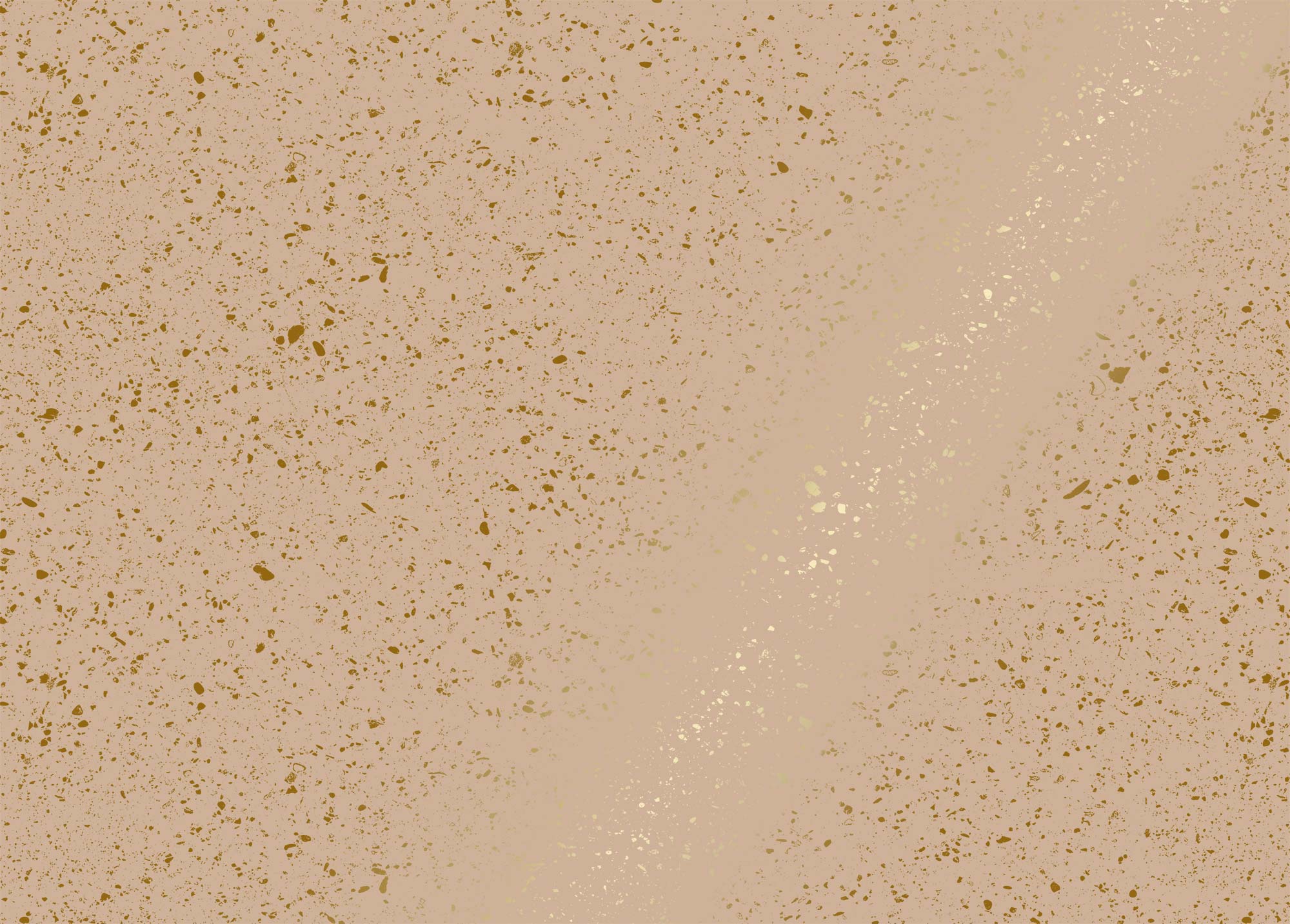 Terrazzo wallpaper with gold, Terrazzo, Gold/Nude