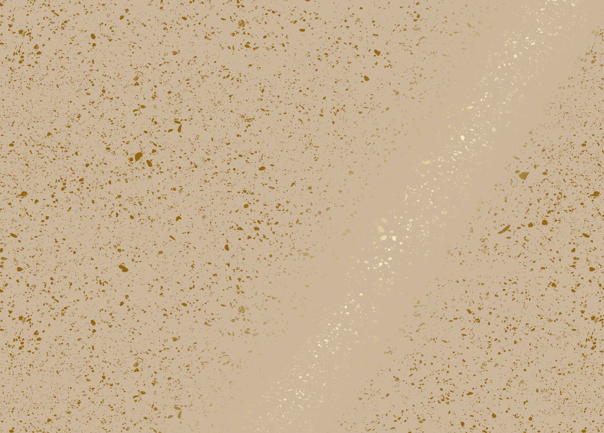 Terrazzo wallpaper with gold, Terrazzo, Gold/Sand