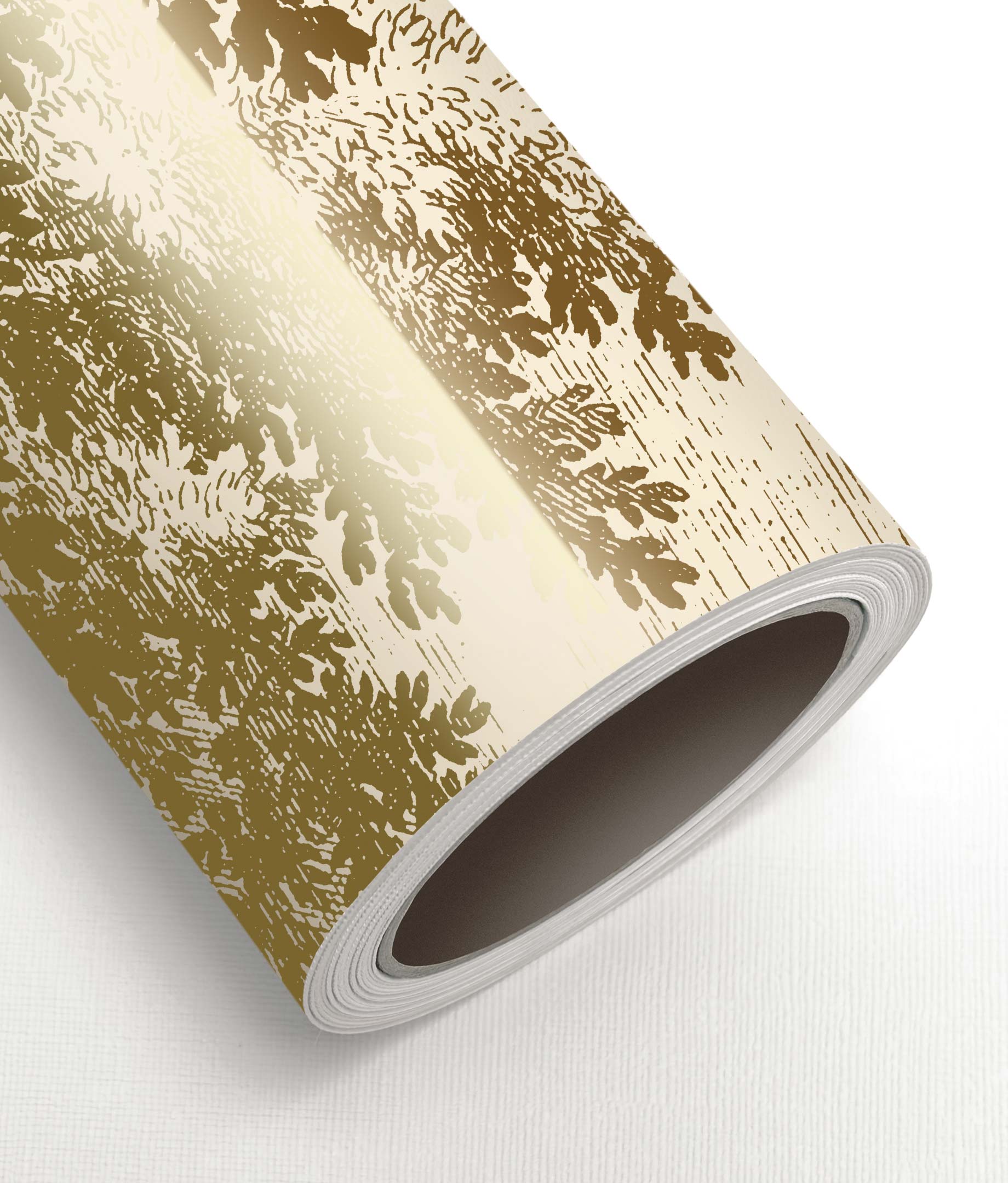 Landschaftstapete mit Gold, Engraved Landscapes, Gold/Beige