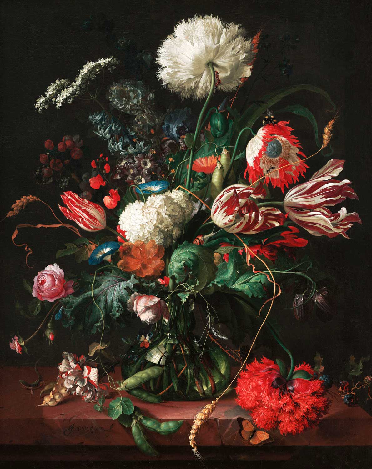 Blumentapete Golden Age Flowers