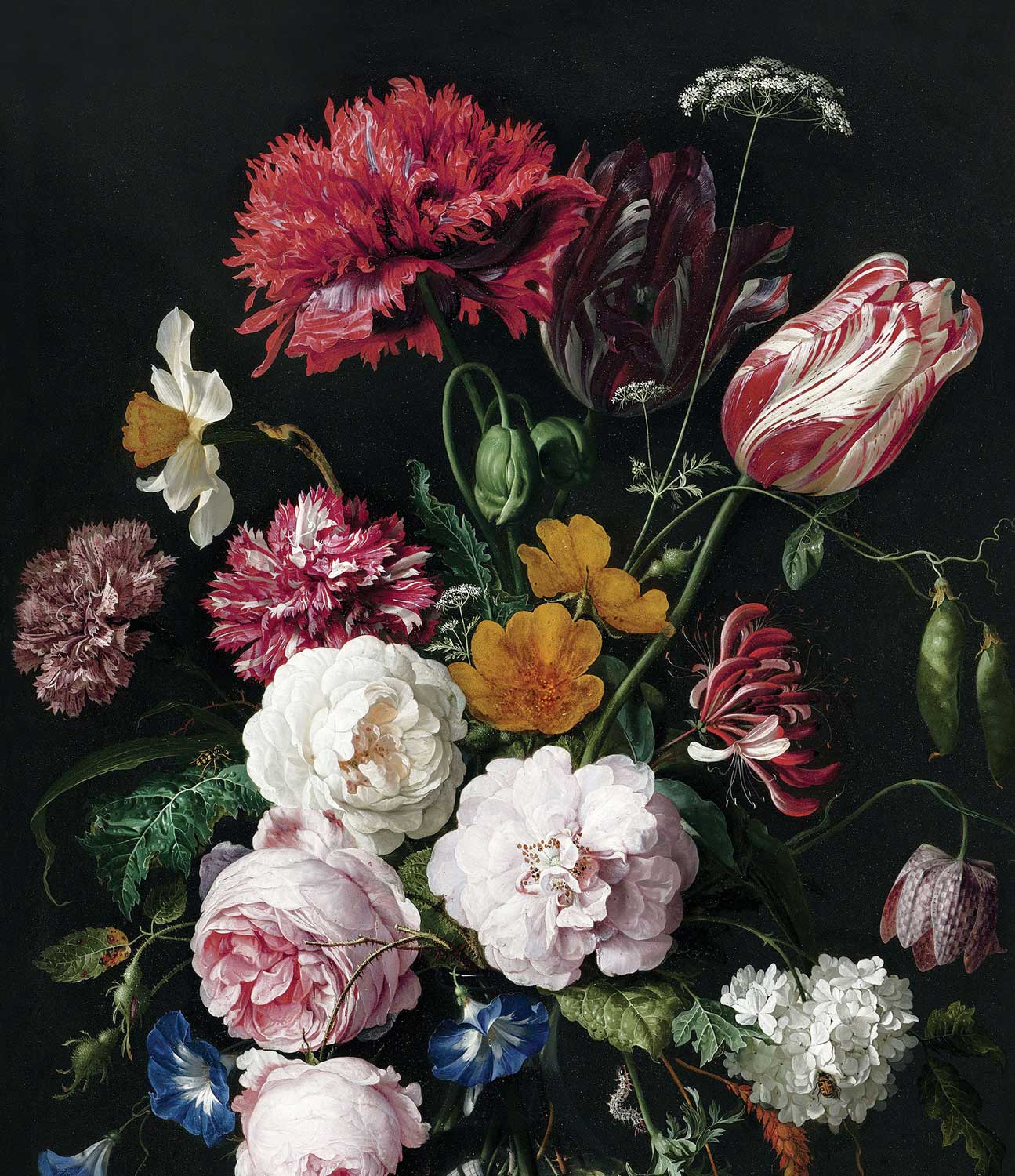 Blumentapete Golden Age Flowers