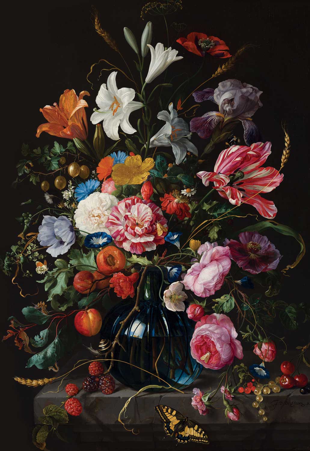 Blumentapete Golden Age Flowers