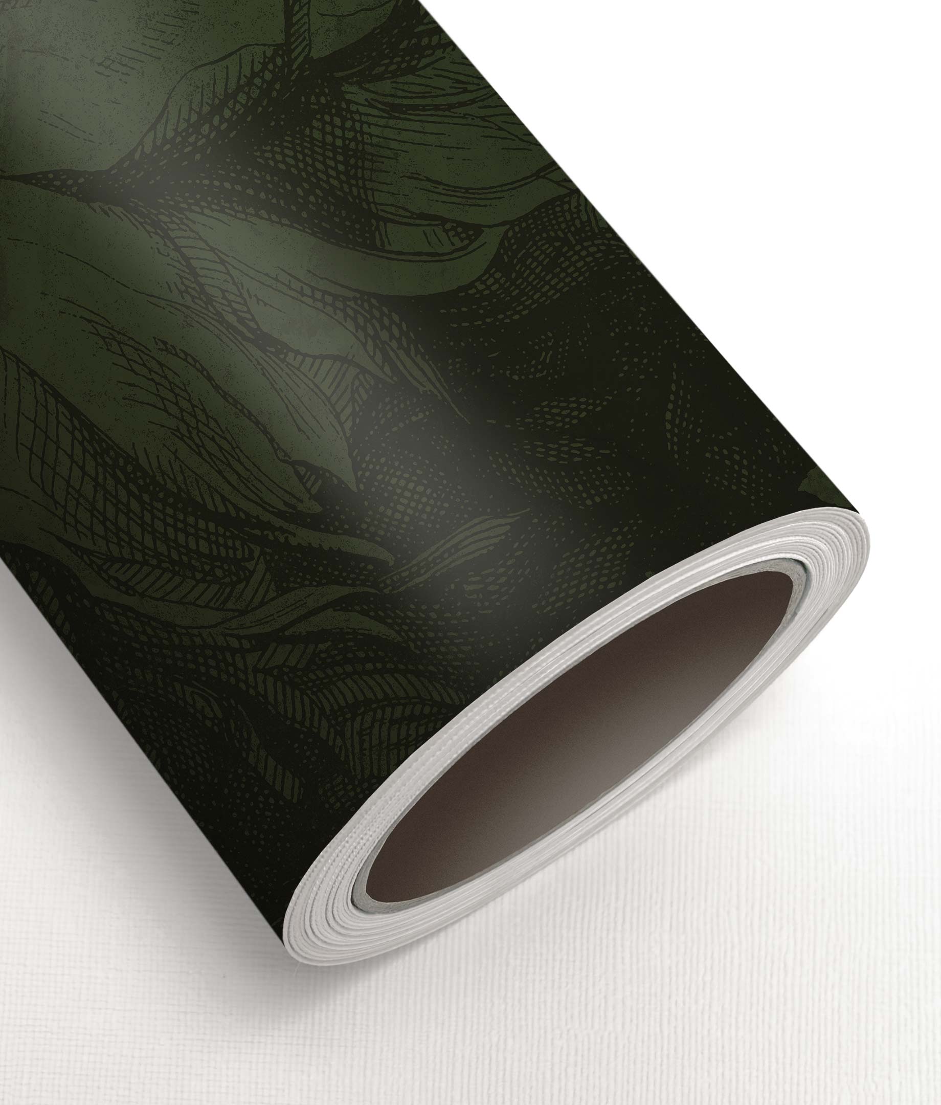 Gradient Flowers, Floral wallpaper by Frans Uyterlinde, Green