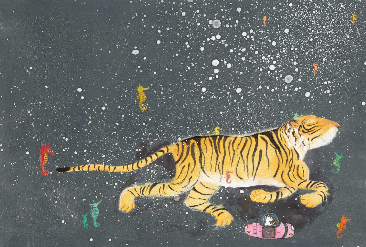 Wall Mural Smiling Tiger