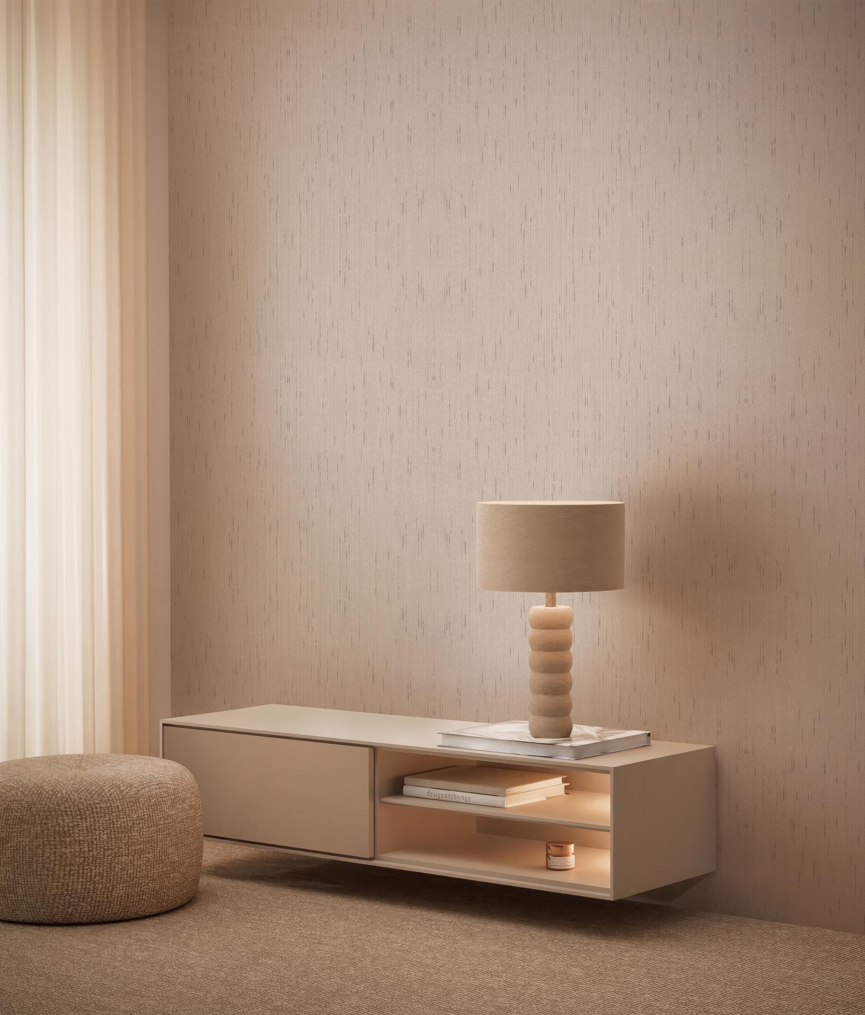 Hotel Chique Textile, Textile Wallpaper made of 100% Viscose, Suite N°4