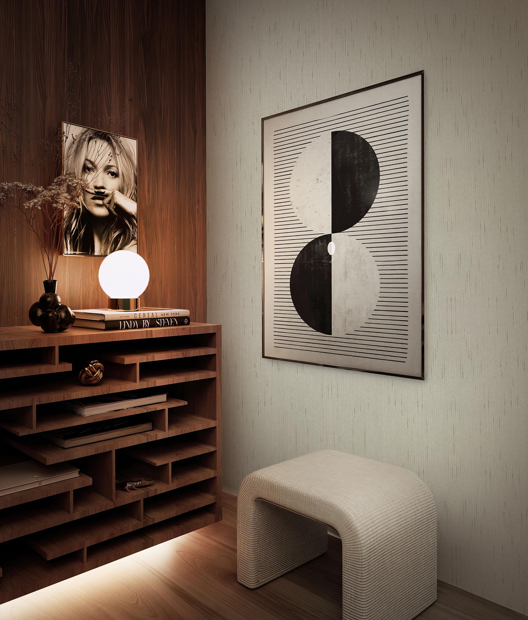 Hotel Chique Textile, Textile Wallpaper made of 100% Viscose, Suite N°6