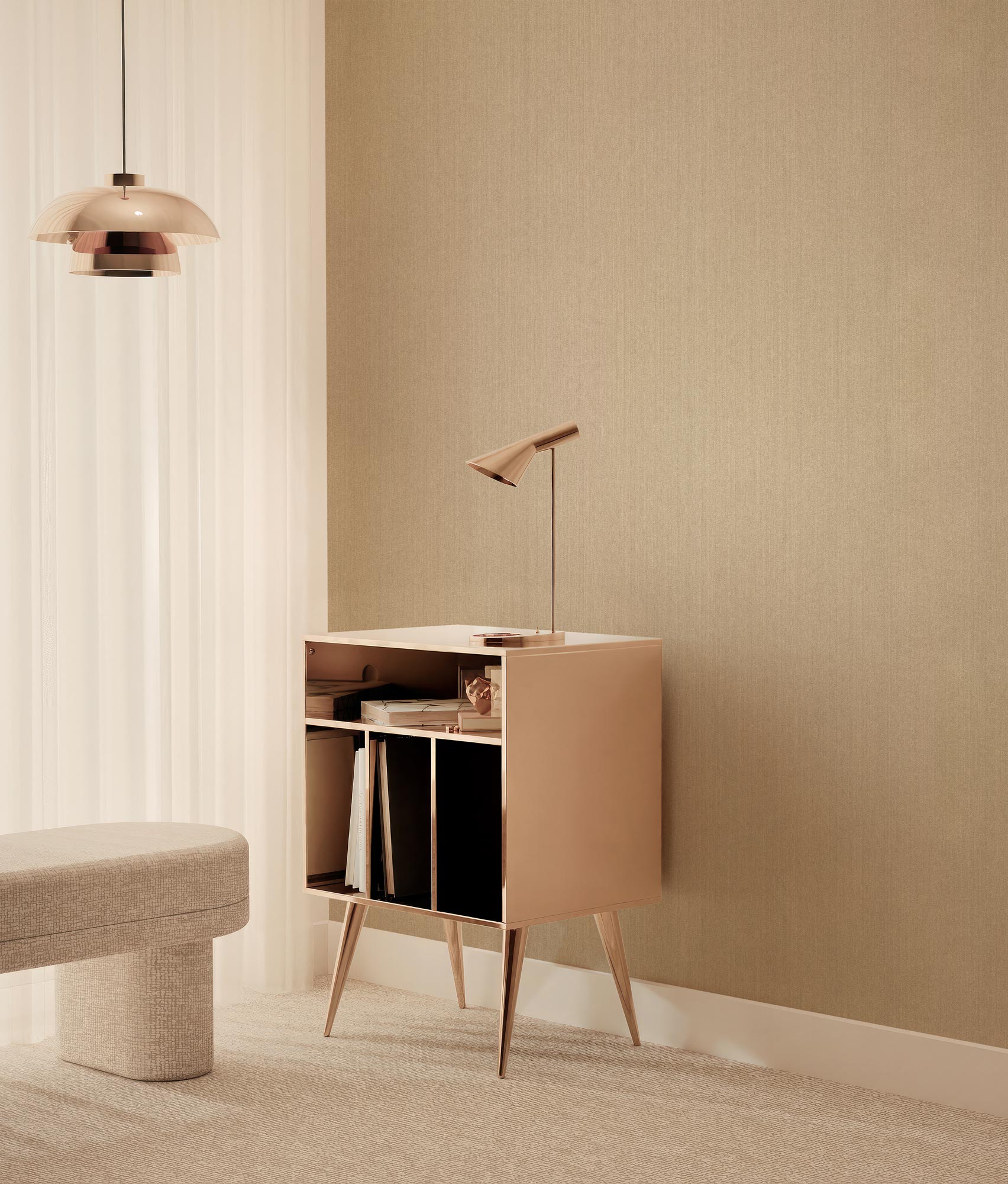 Hotel Chique Textile, Textile Wallpaper made of 100% Viscose, Suite N°9