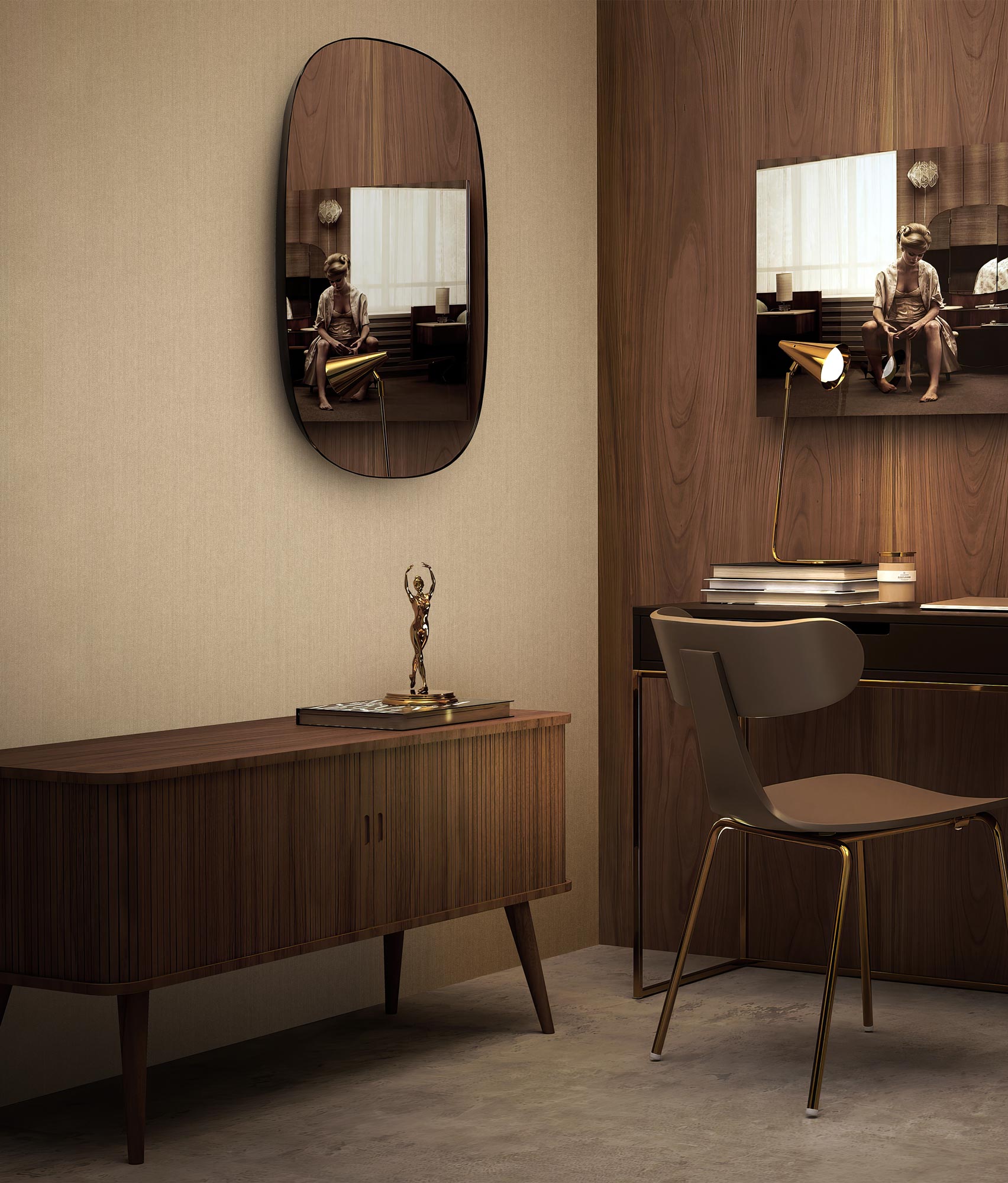Hotel Chique Textile, Textile Wallpaper made of 100% Viscose, Suite N°9