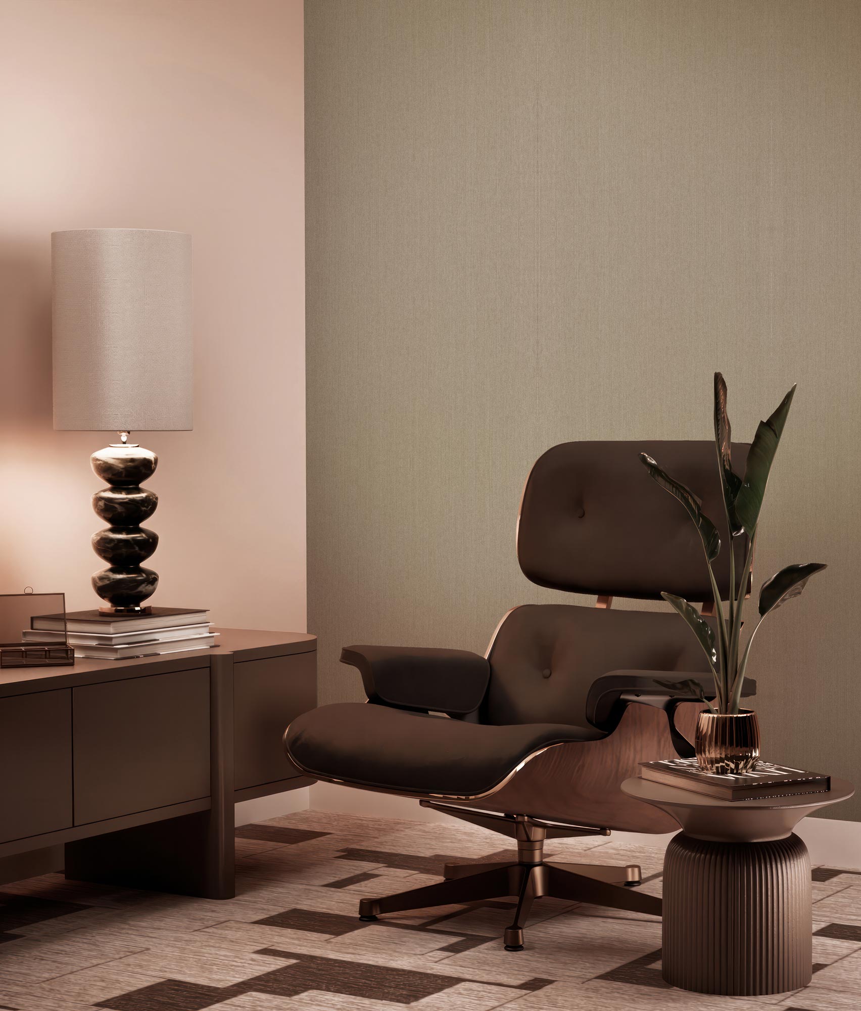 Hotel Chique Textile, Textiltapete aus 100% Viskose, Suite N°11