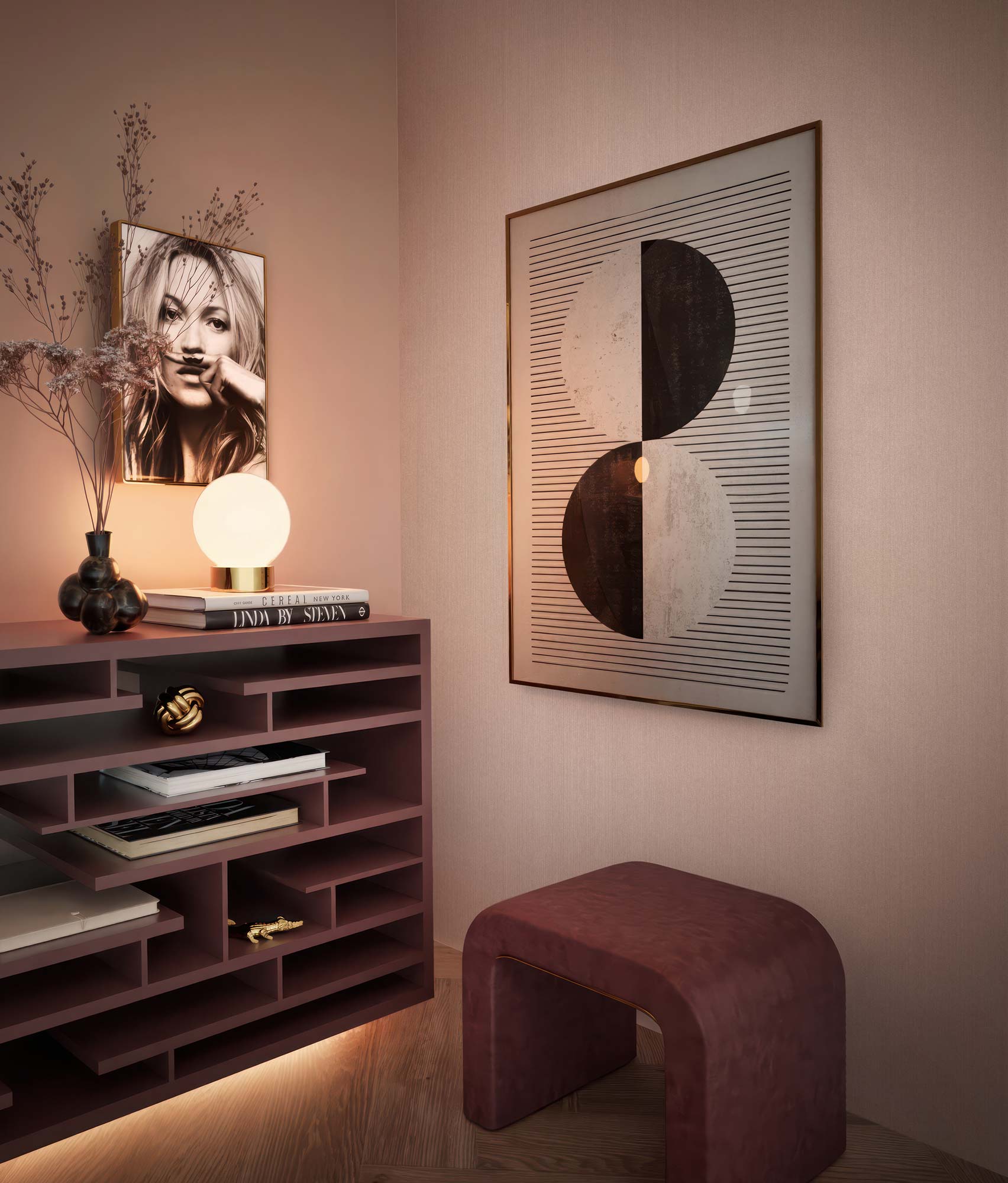 Hotel Chique Textile, Textile Wallpaper made of 100% Viscose, Suite N°14