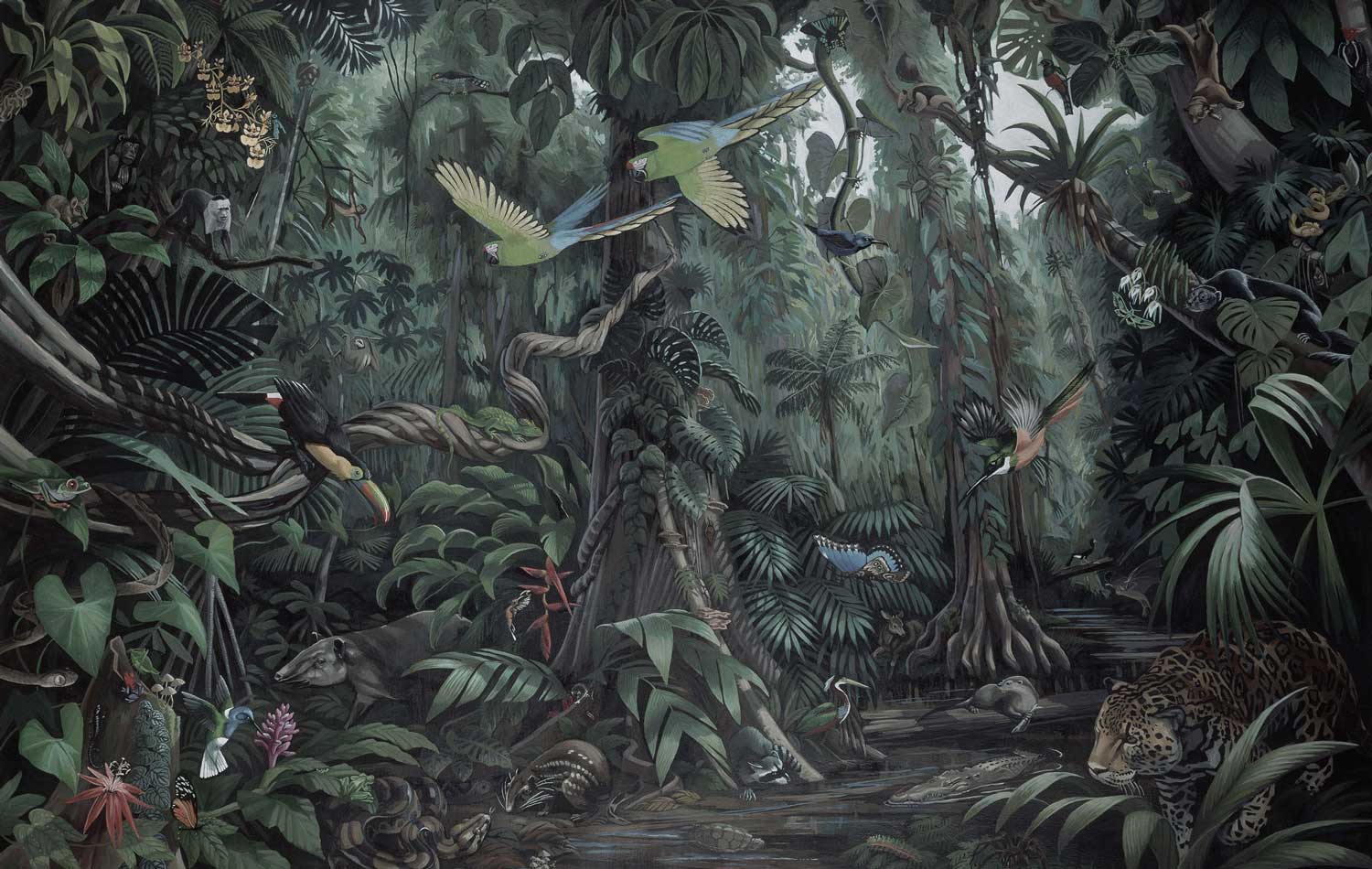 Dschungeltapete Tropical Landscapes