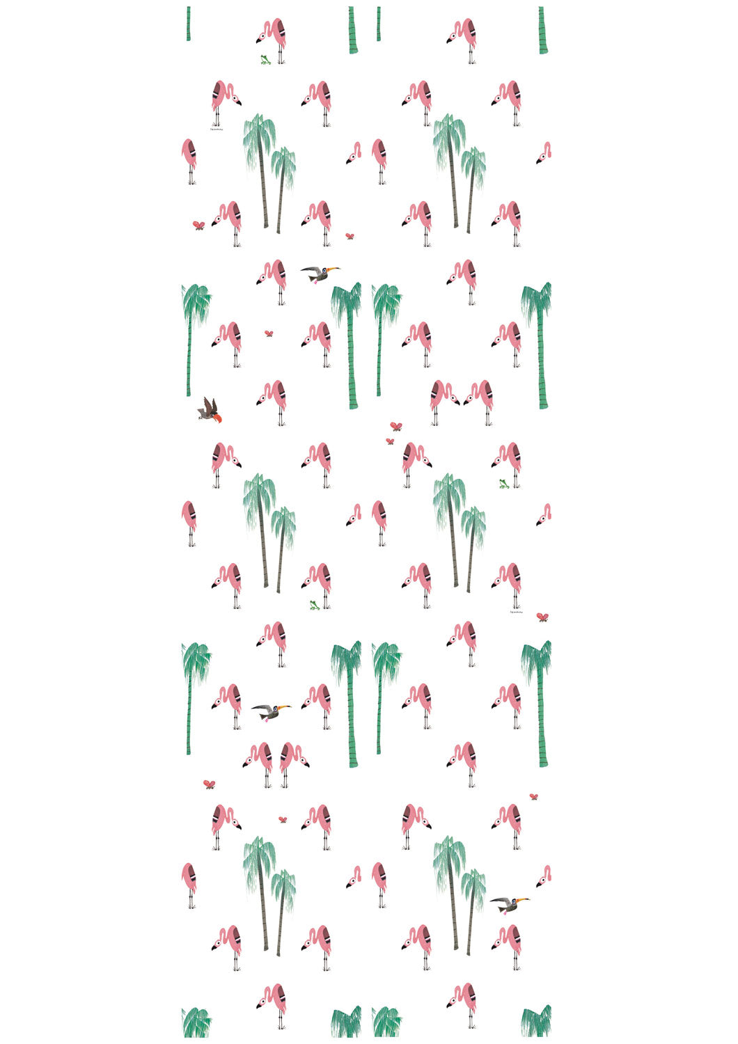 Behang kinderkamer Fiep Westendorp Flamingo, 97.4 x 280 cm