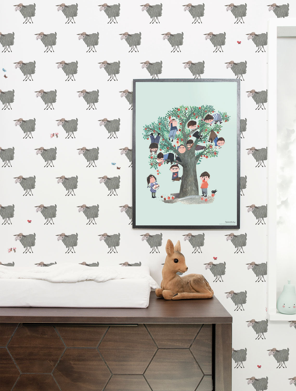 Wallpaper Fiep Westendorp Sheep, 97.4 x 280 cm