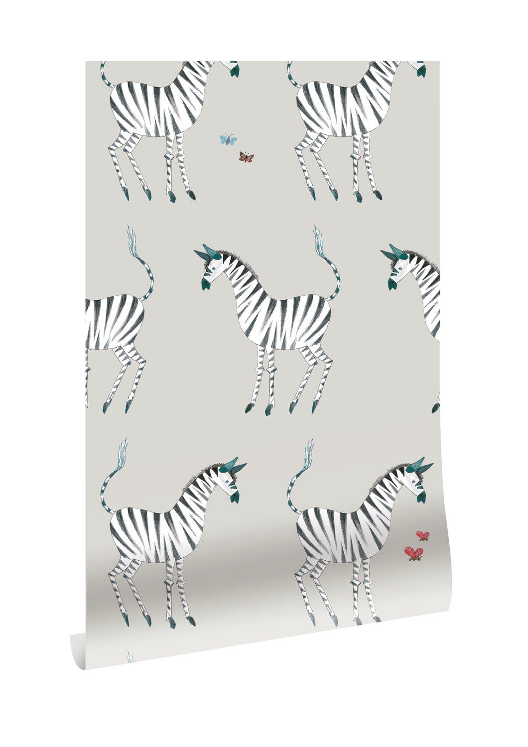 Wallpaper Fiep Westendorp Zebra, Grey, 97.4 x 280 cm