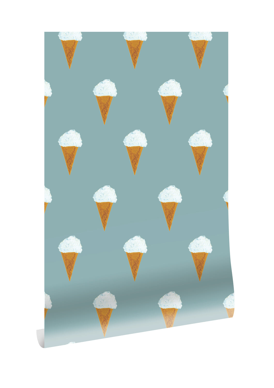Wallpaper Fiep Westendorp Ice cream, Petrol, 97.4 x 280 cm