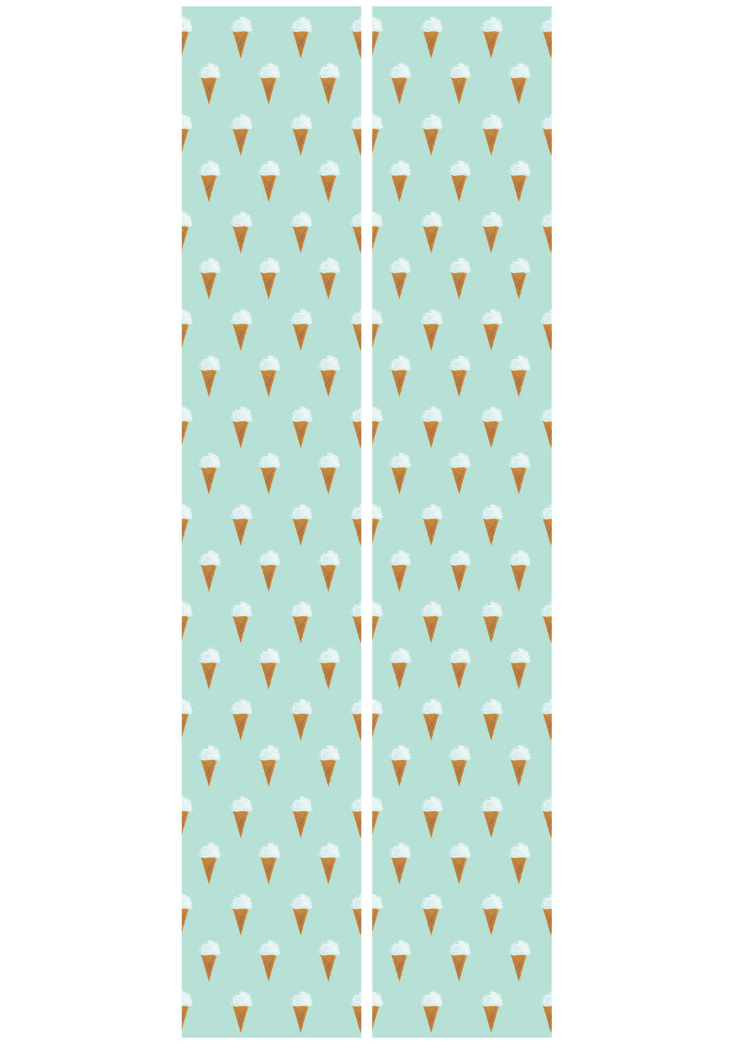 Behang kinderkamer Fiep Westendorp IJsjes, Mint, 97.4 x 280 cm