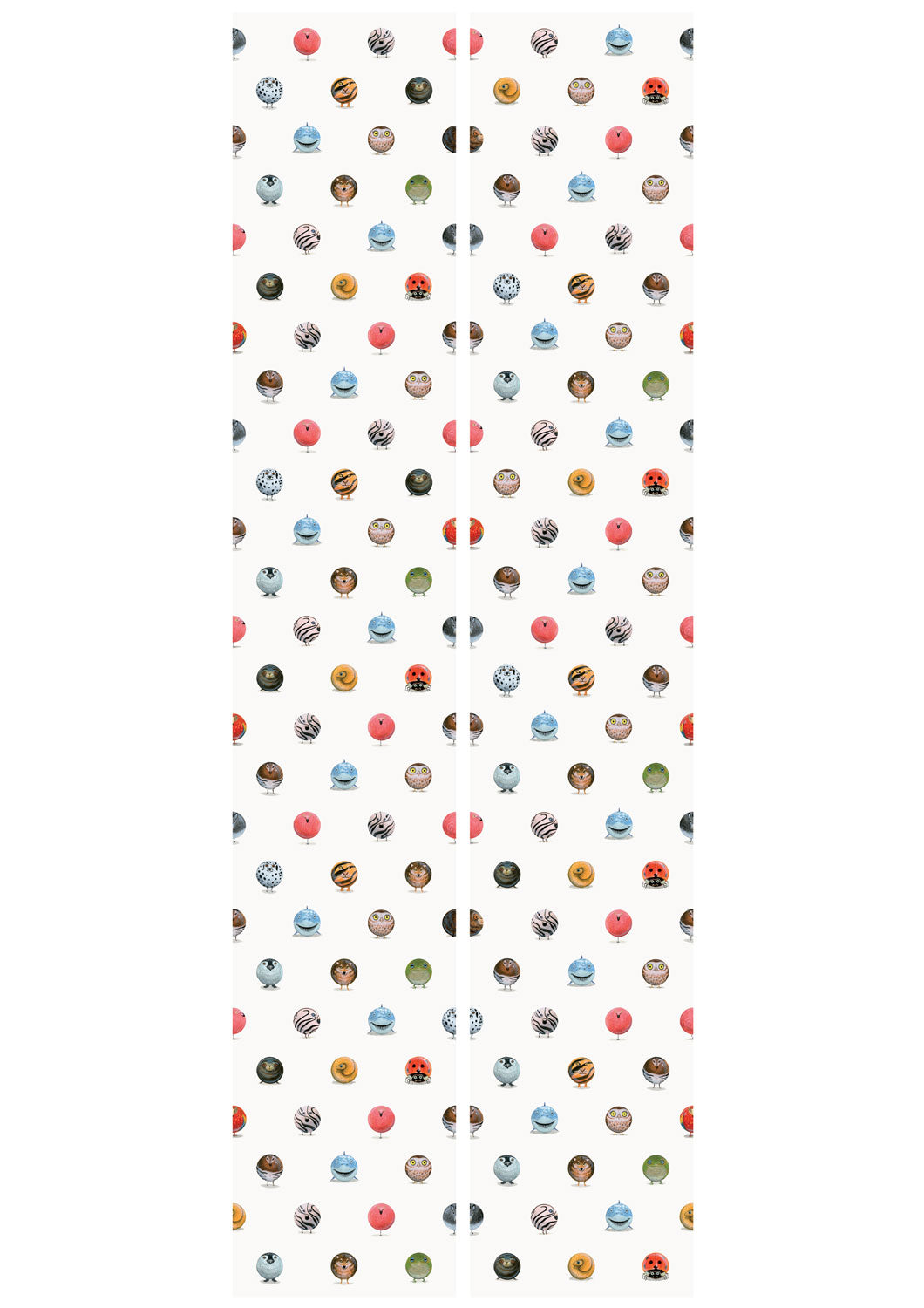 Behang kinderkamer Animal Marbles, 97.4 x 280 cm