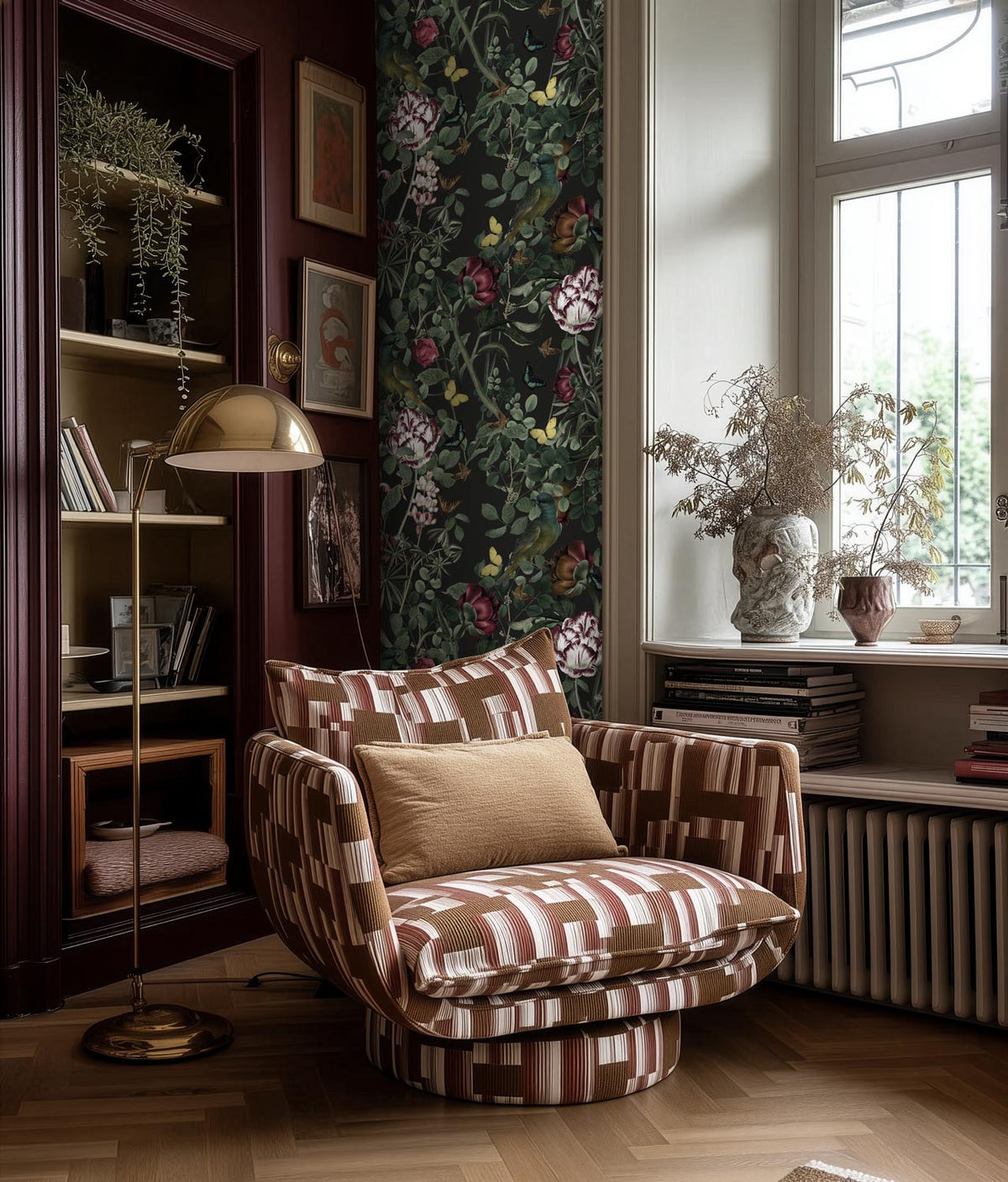 Carta da parati botanica Bold Botanics, 97.4 x 280 cm