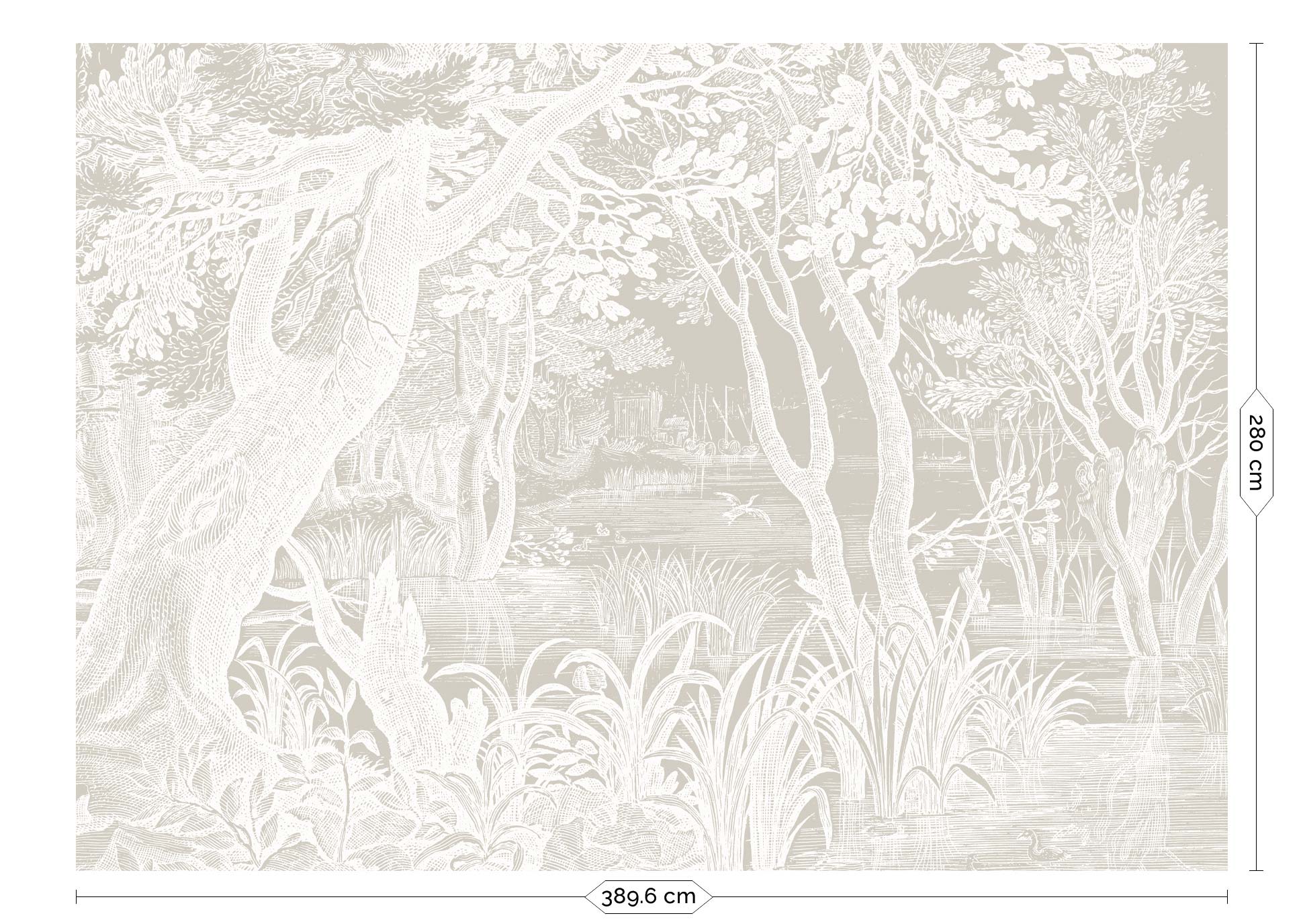 Behang met gegraveerd landschap, Engraved Landscapes