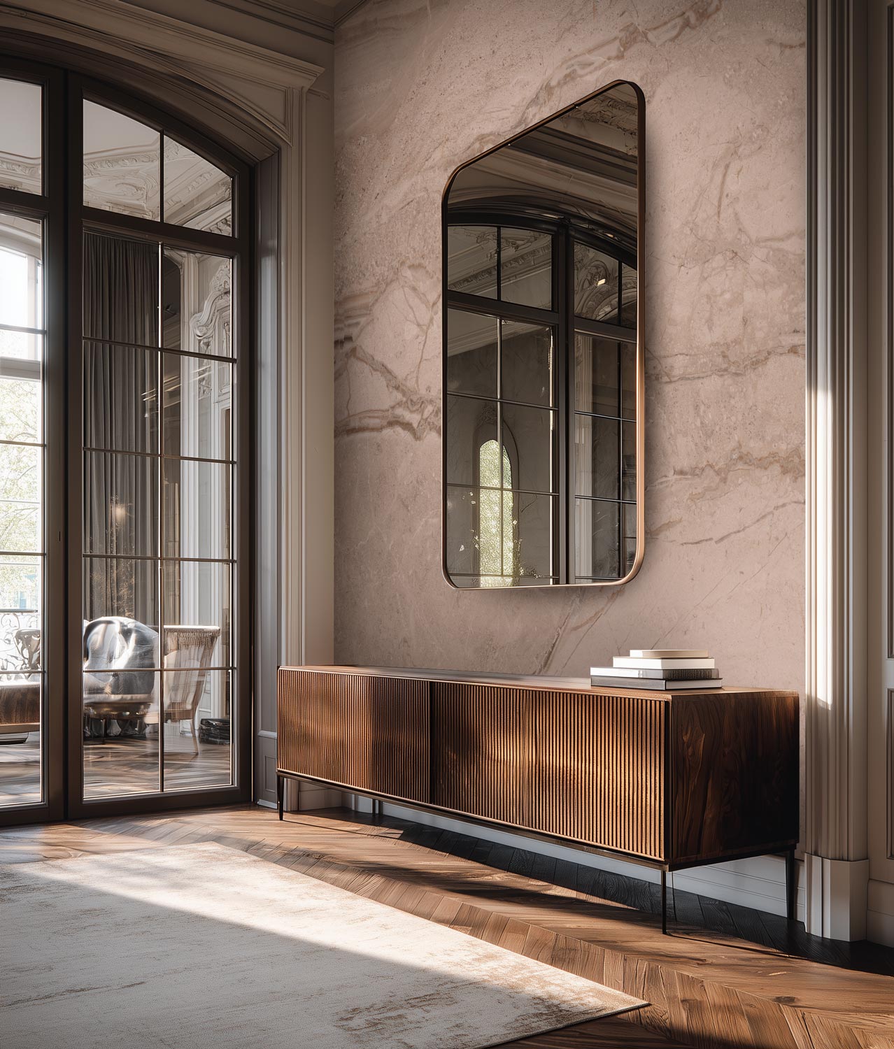 Marble wallpaper, Pink