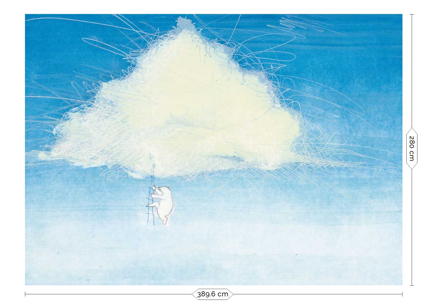 Wall Mural Climbing The Clouds