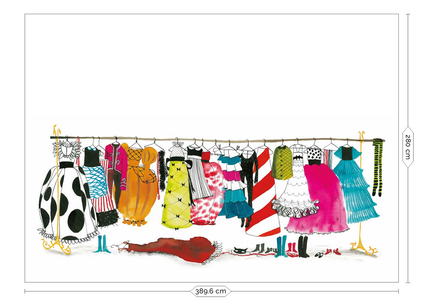Wall Mural Dress-up Party