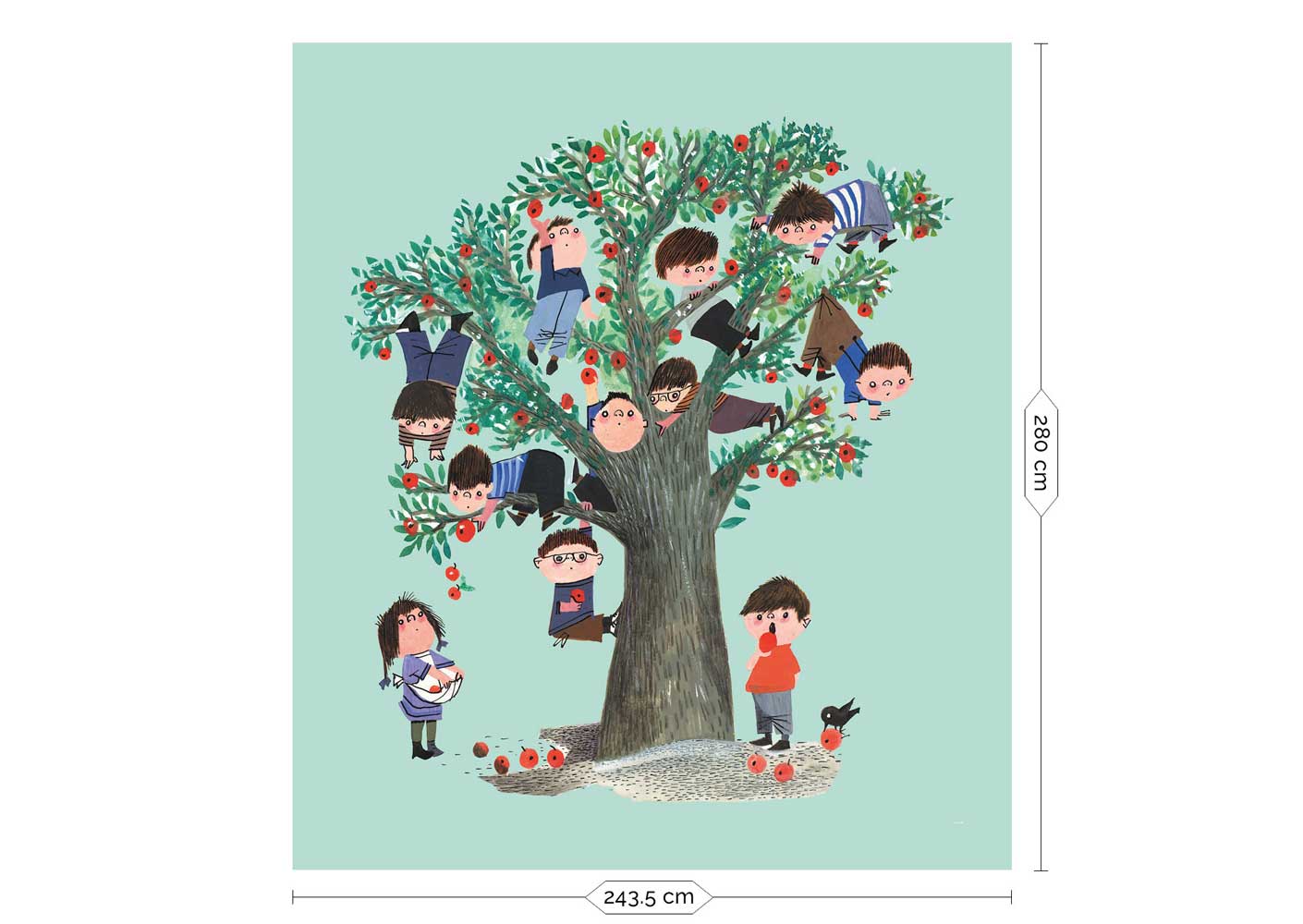 Wall Mural by Fiep Westendorp, Apple Tree