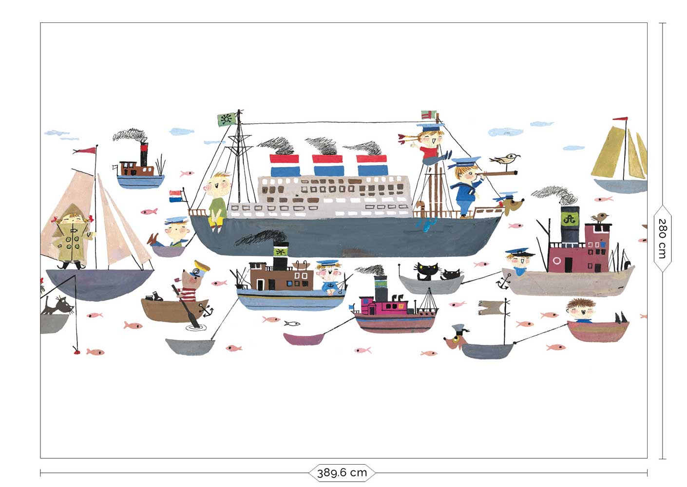 Wall Mural by Fiep Westendorp, Holland America Line