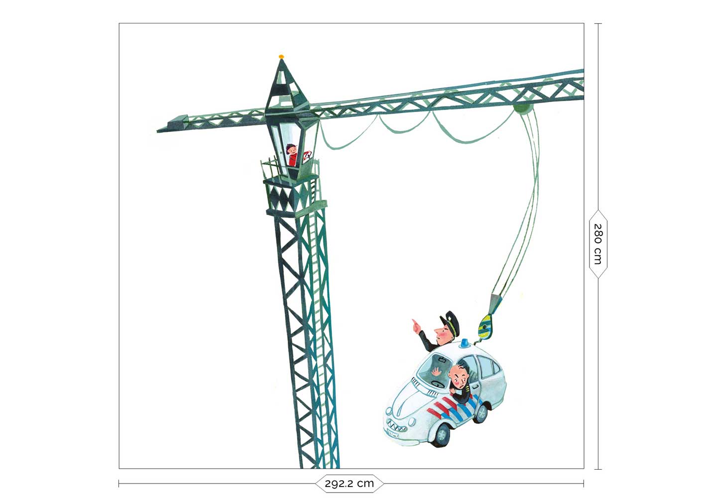 Wall Mural Crane Driver