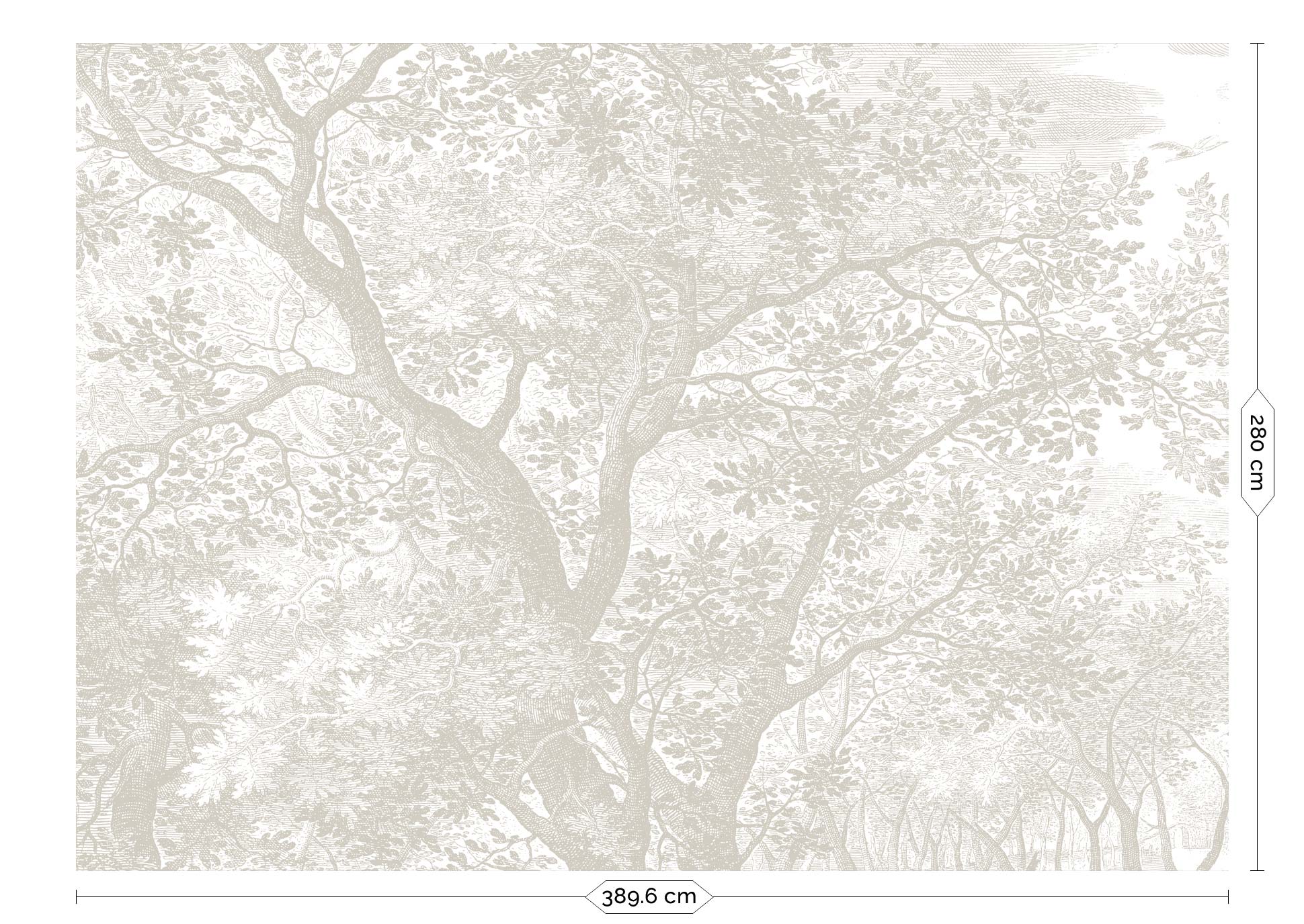 Engraved Landscapes, behang met getekend landschap, Grijs, WP-776, Packshot