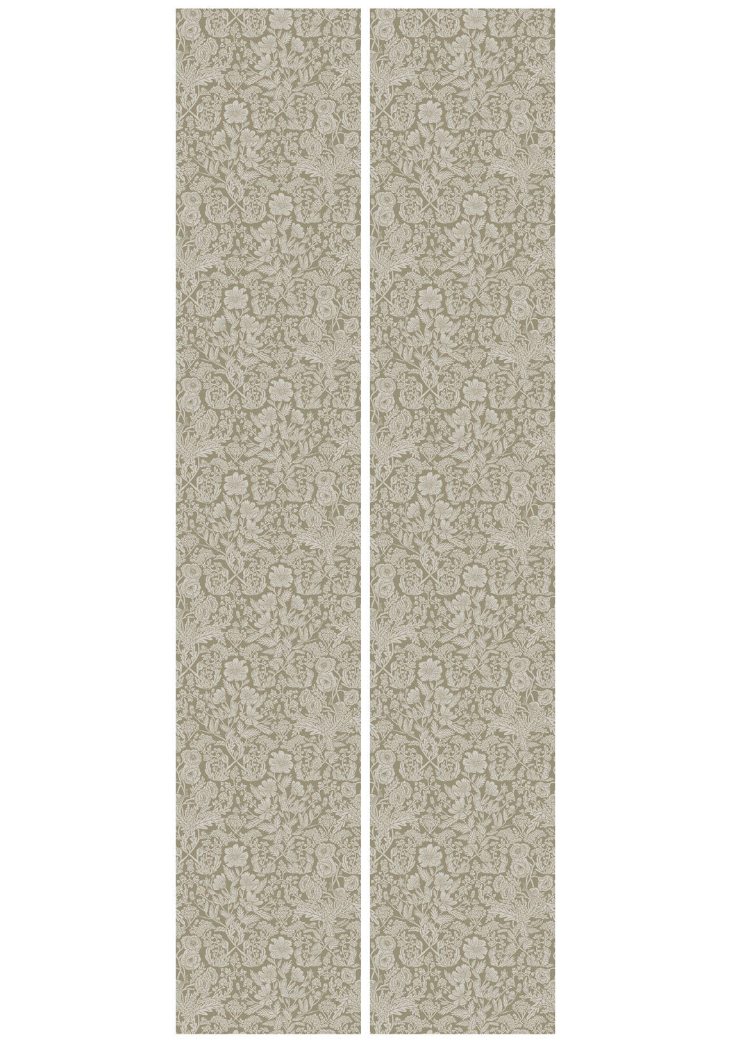Bloemen behang door Floor Rieder, 100 x 280 cm, FR-003, Banen