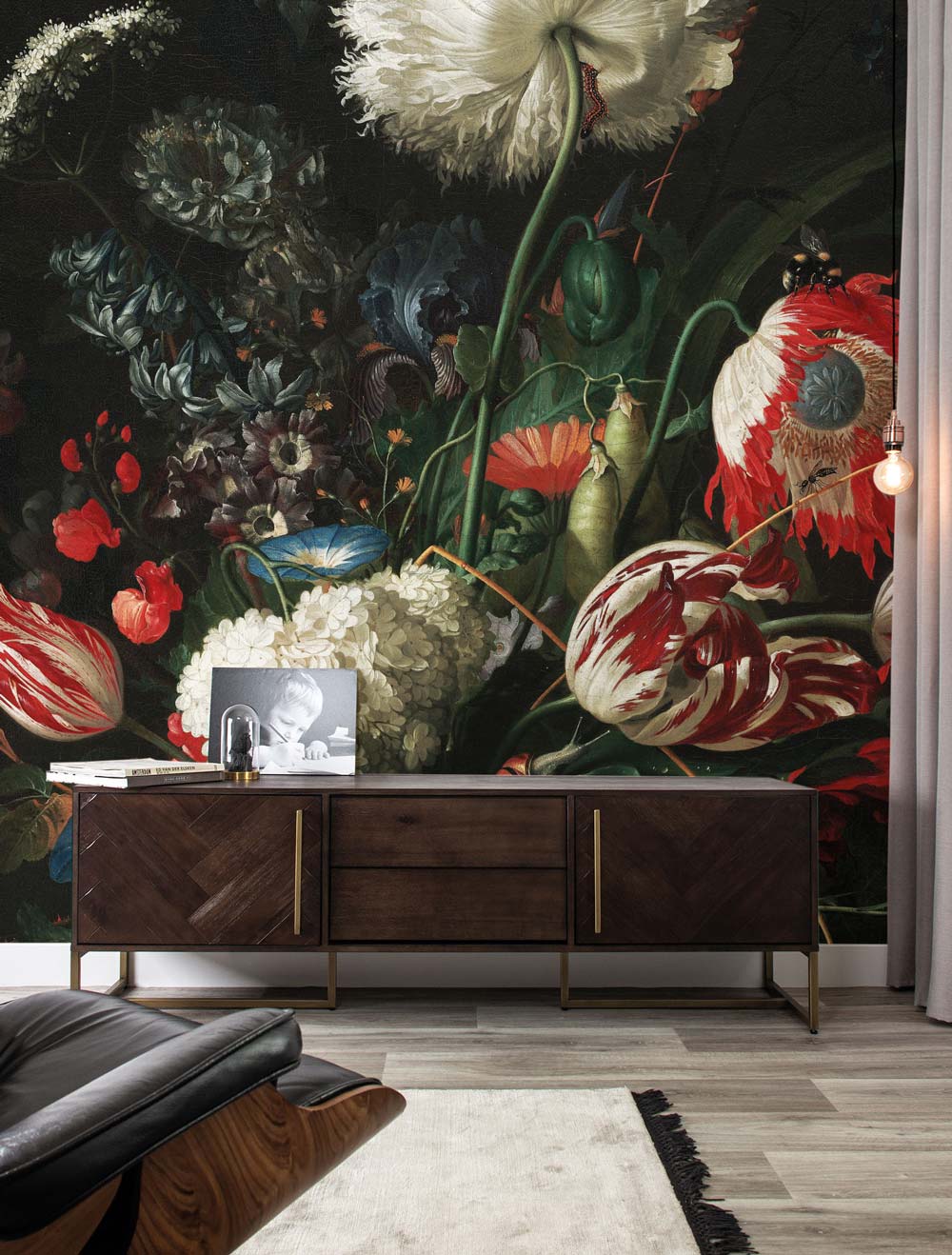 Bloemen behang Golden Age Flowers, WP-200, Interieur