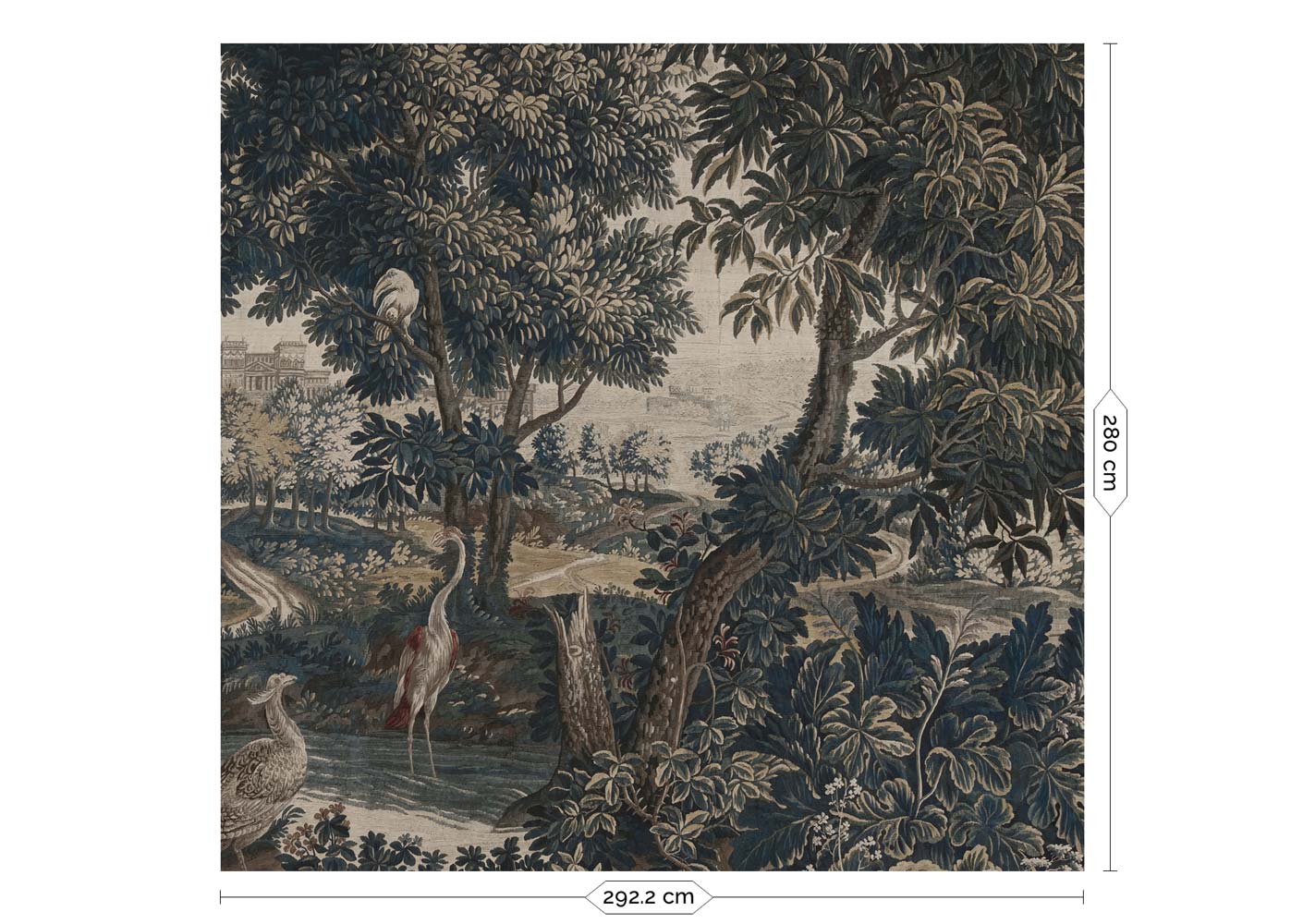 Botanisch landschap behang, Landscape Tapestries, WP-801, 6 baans