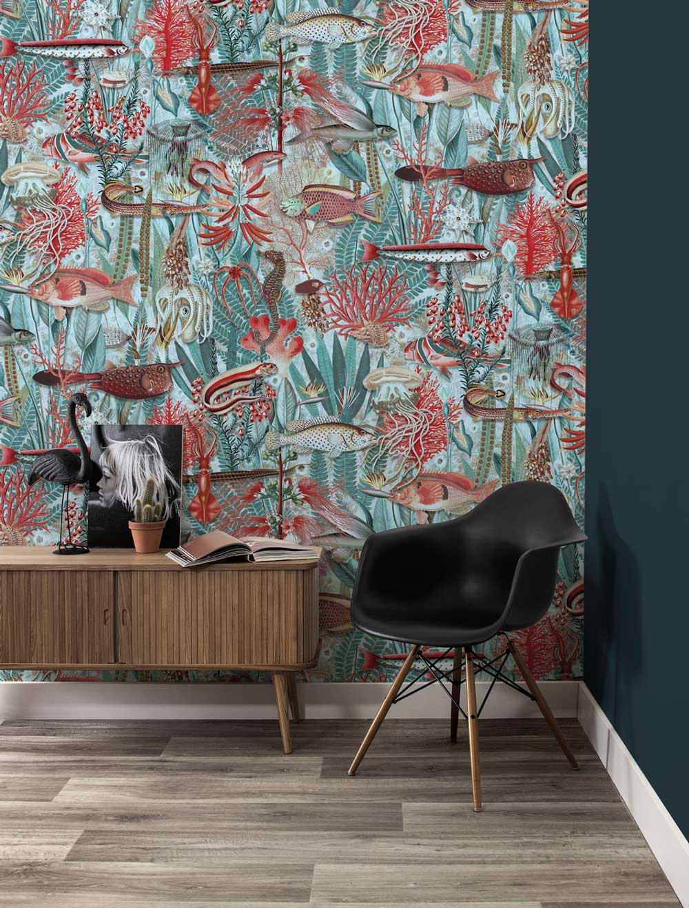 Botanisch vissen behang Underwater Jungle, WP-687 Interieur