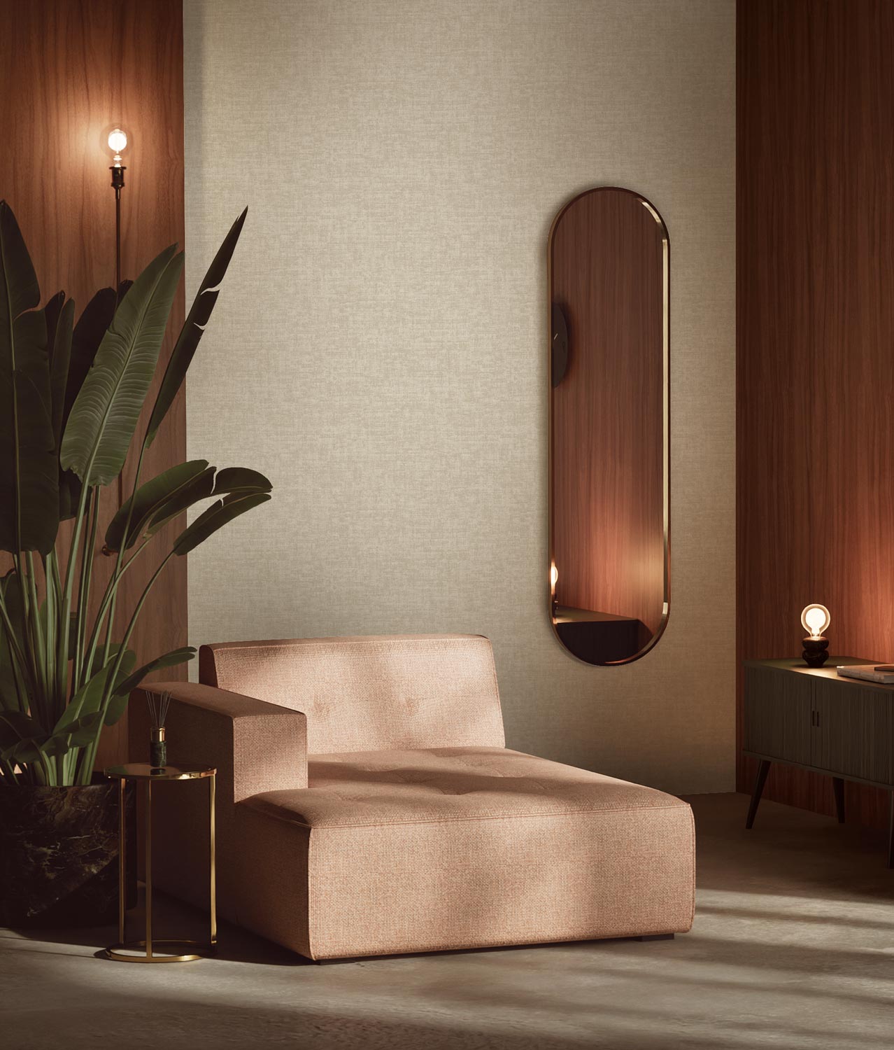Hotel Chique Behang, Salerno, 53 x 1000 cm, Interieur 2
