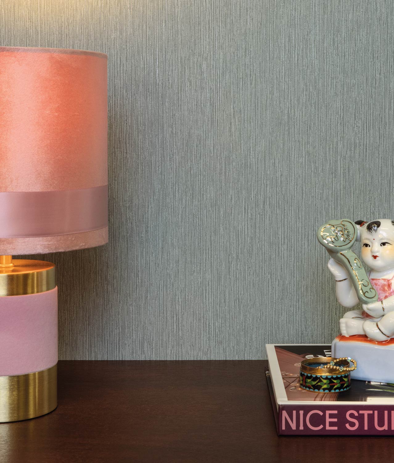 Effen stuctuur behang Hotel CHique, RW-007, Interieur