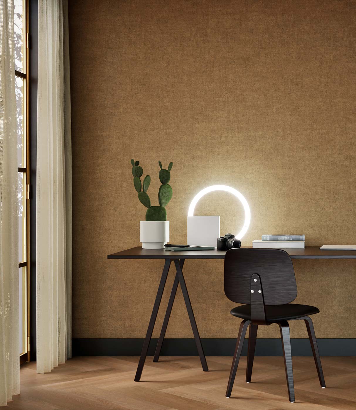 Effen structuur behang, Hotel Chique, SW-001, Interieur