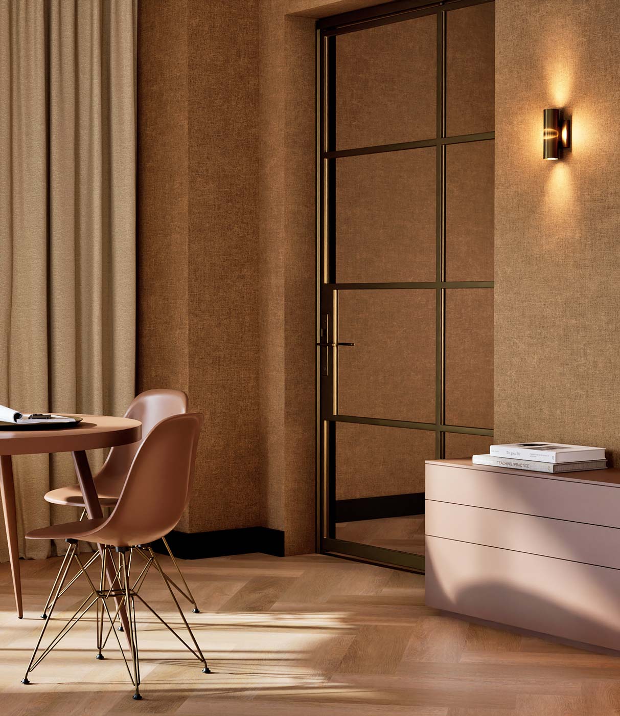 Effen structuur behang, Hotel Chique, SW-001, Interieur 3
